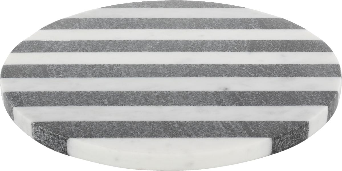 Teller flach white black 22cm SPOTLIGHTS
