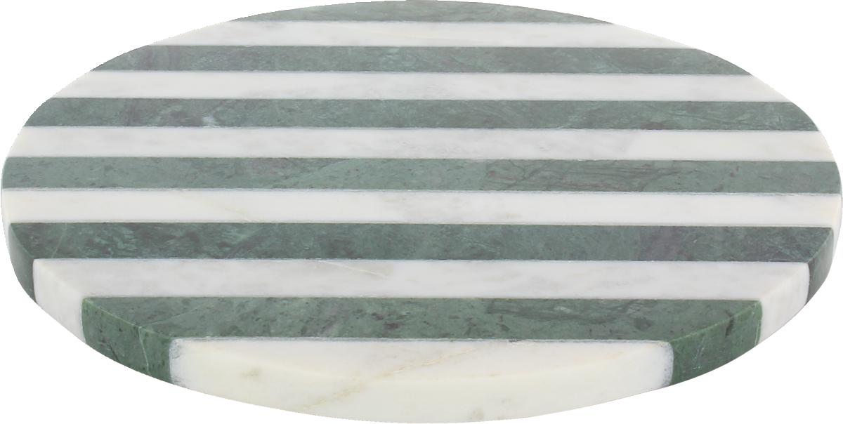 Teller flach white green 22cm SPOTLIGHTS