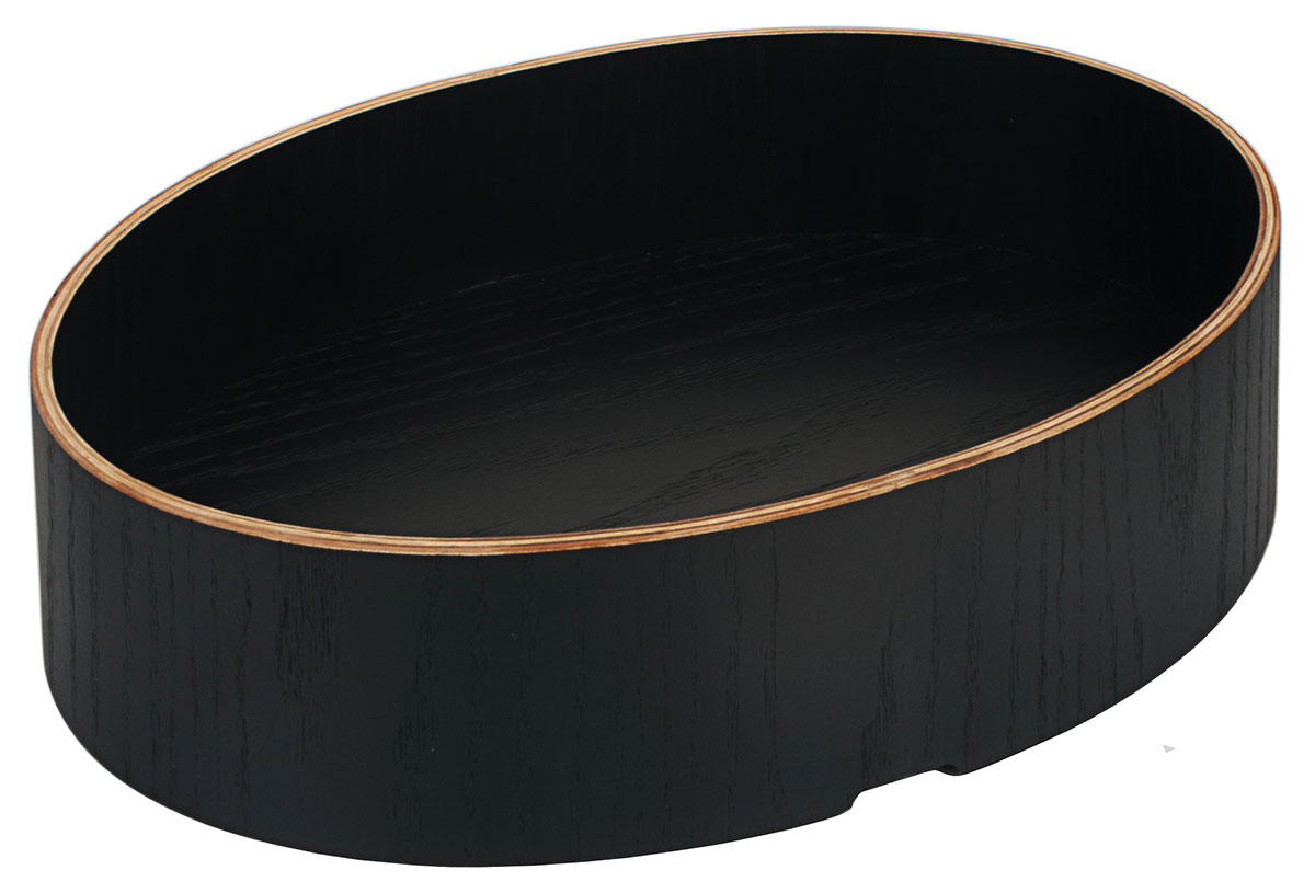 Schale oval 35x25x8cm UNISON schwarz