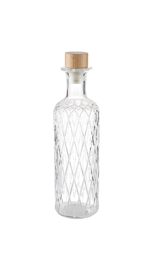 Glasflasche DIAMOND Ø 8 cm, H: 28 cm, 0,8 Liter