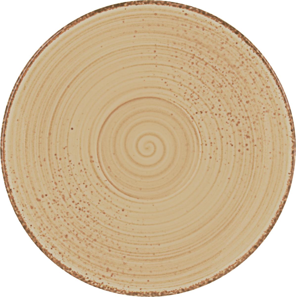 Kombi-Untertasse rund 15cm MODERN RUSTIC sand