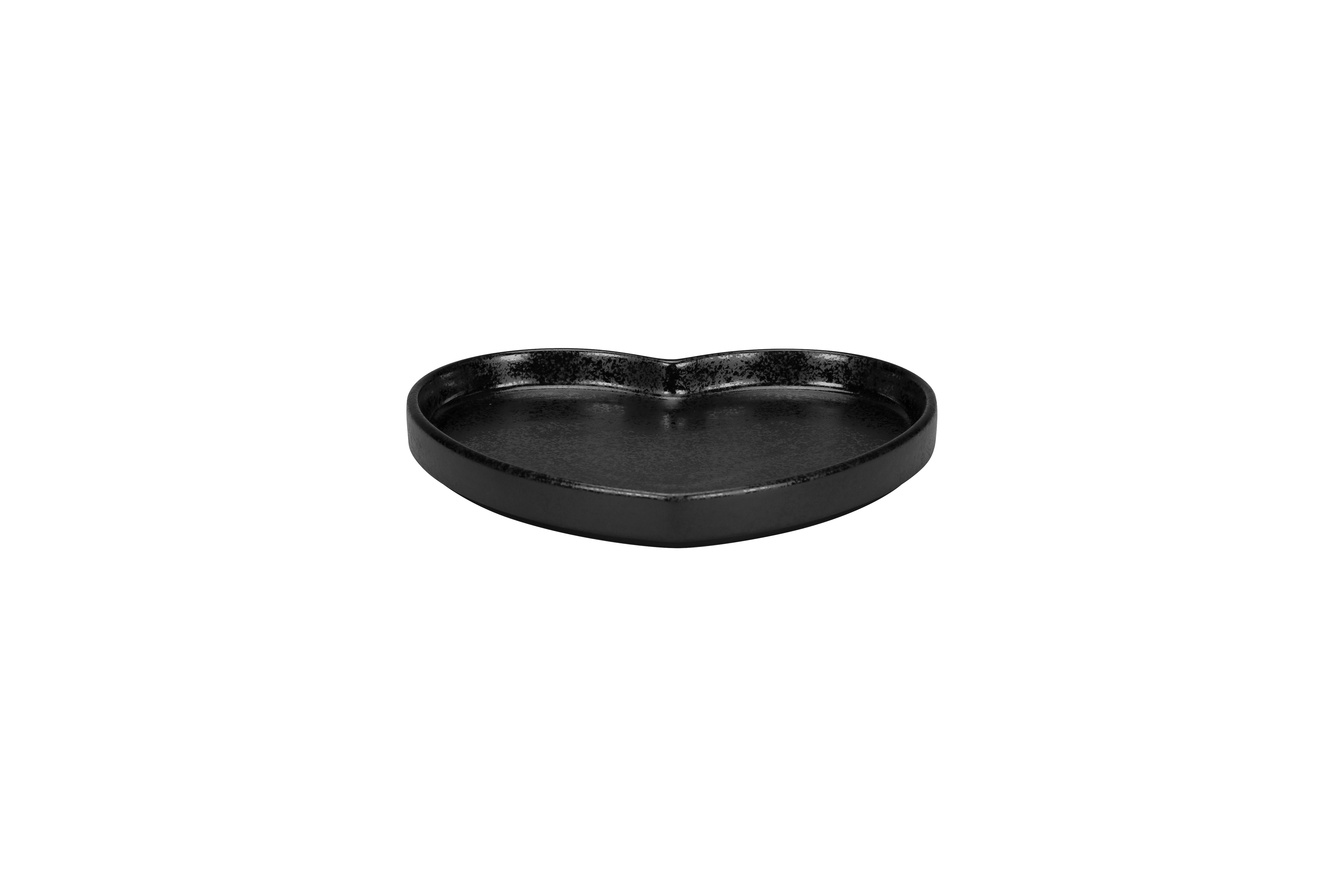 Teller flach ohne Rand 19,8x18x2,5cm 0,33L CLICHÉ karbon black
