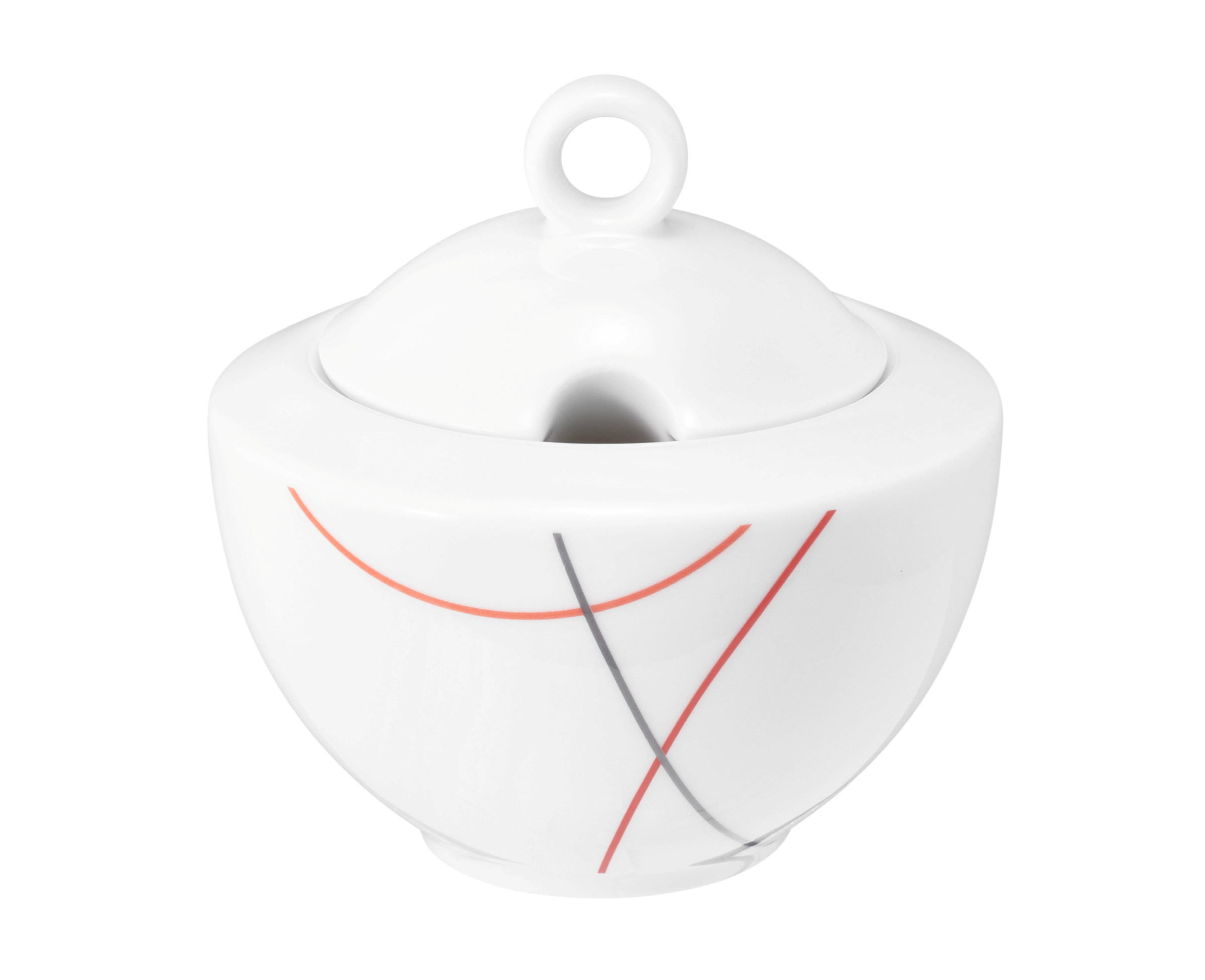 Zuckerdose rund 2 0,28l COMMUNITY red line