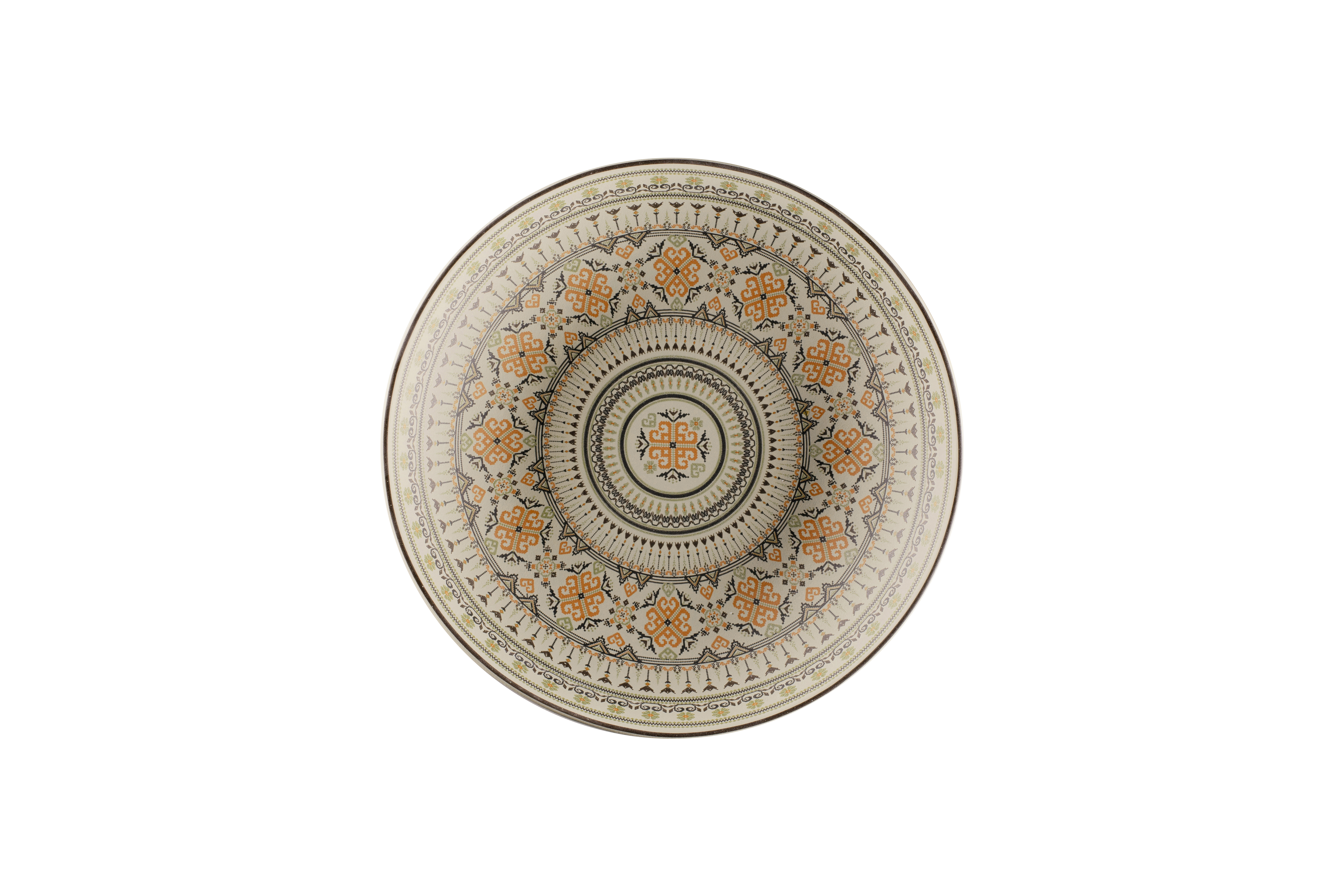 Teller tief coup Ø26,1cm H4,5cm 1,085L ARGILA GENOA decorated grey