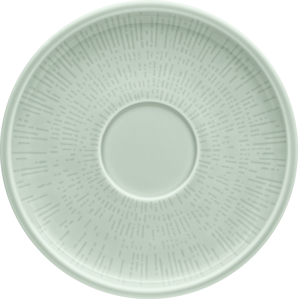 Kombi-Untertasse rund Struktur 17cm SHIRO GLAZE FROST