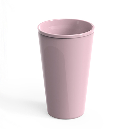 24 Stück Mehrweg-Becher 0,4l CIRC rosé Ø 9cm H 14,5cm doppelwandig