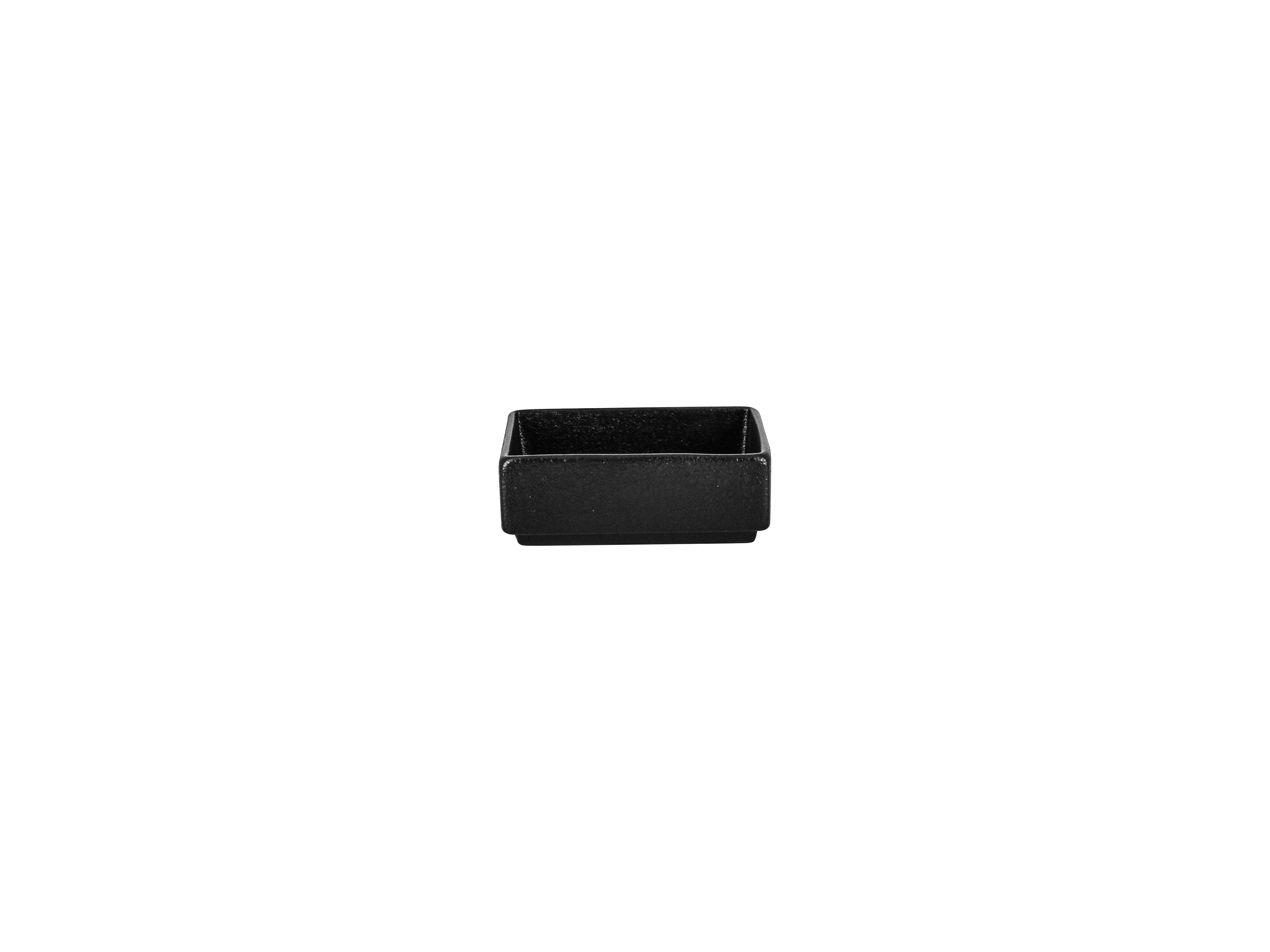 Schale eckig Goma 8,5x8,5x3cm 0,13L SENSATION black