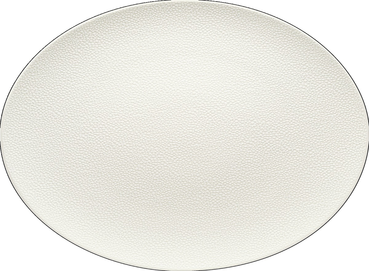 Platte oval coup 12x9cm PURITY PEARLS LIGHT