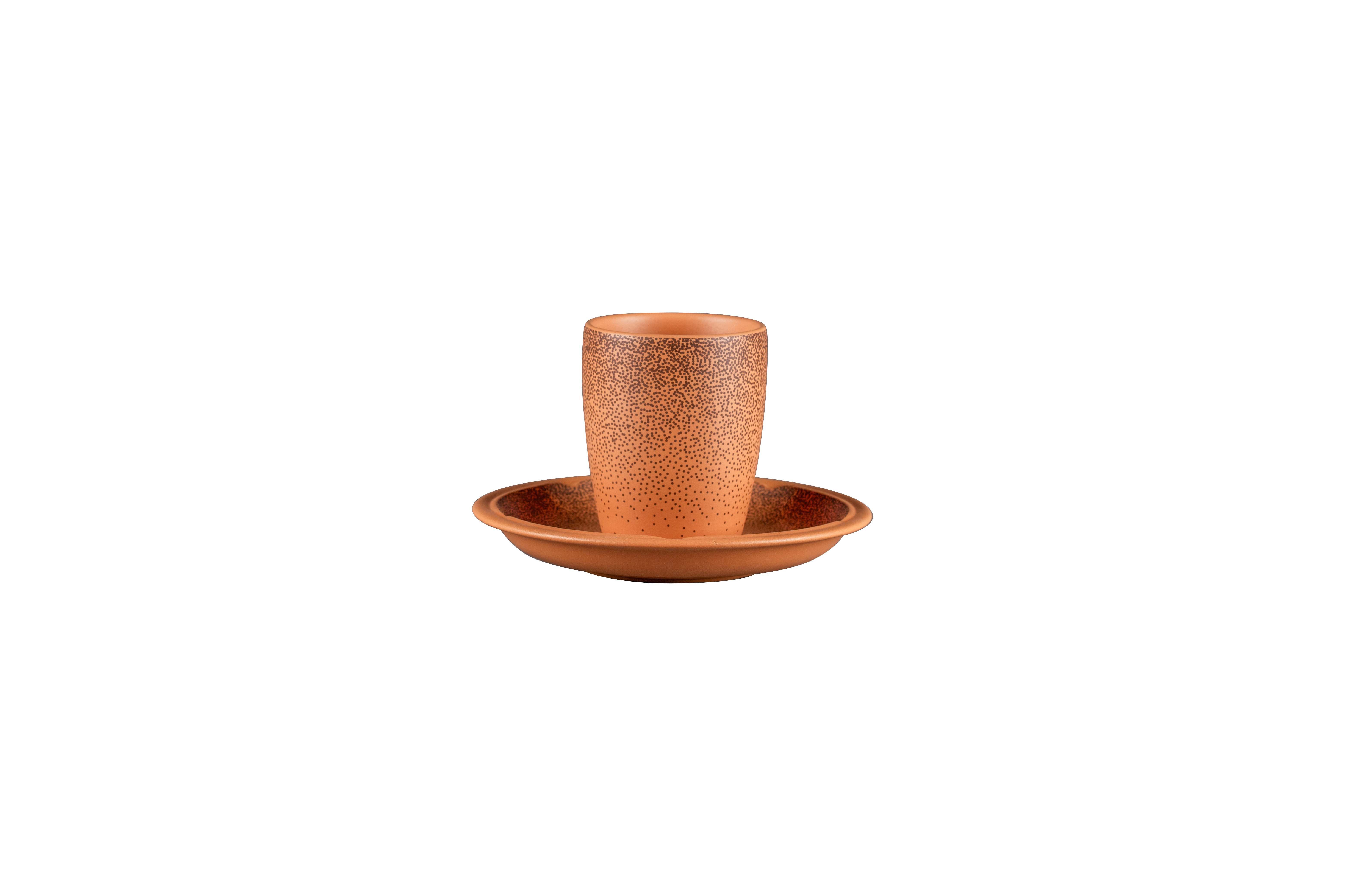 Kaffeetasse ohne Henkel Ø7cm H8,8cm 0,2L TERO DENIA decorated terracotta