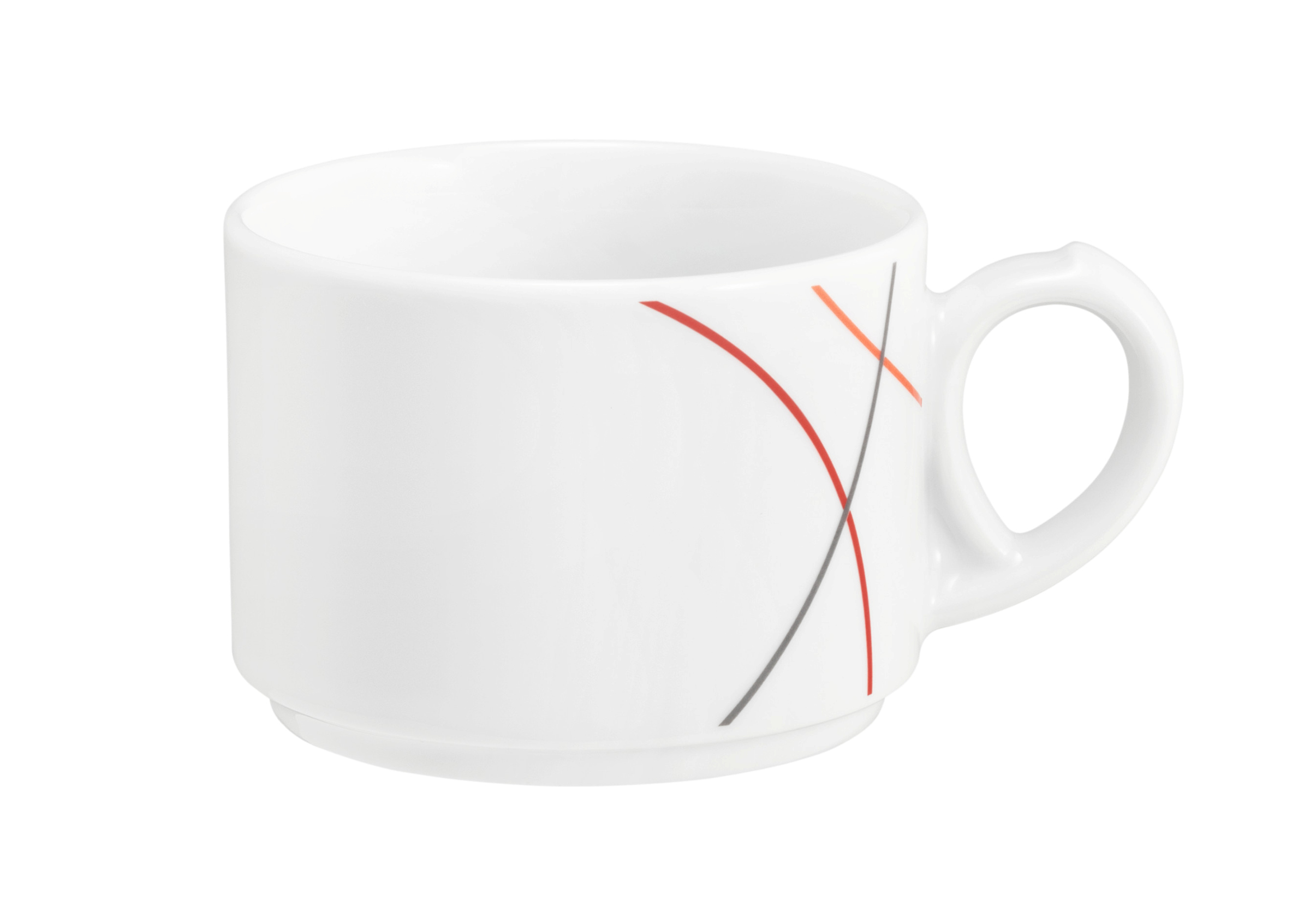 Kaffeetasse rund 0,18l COMMUNITY red line