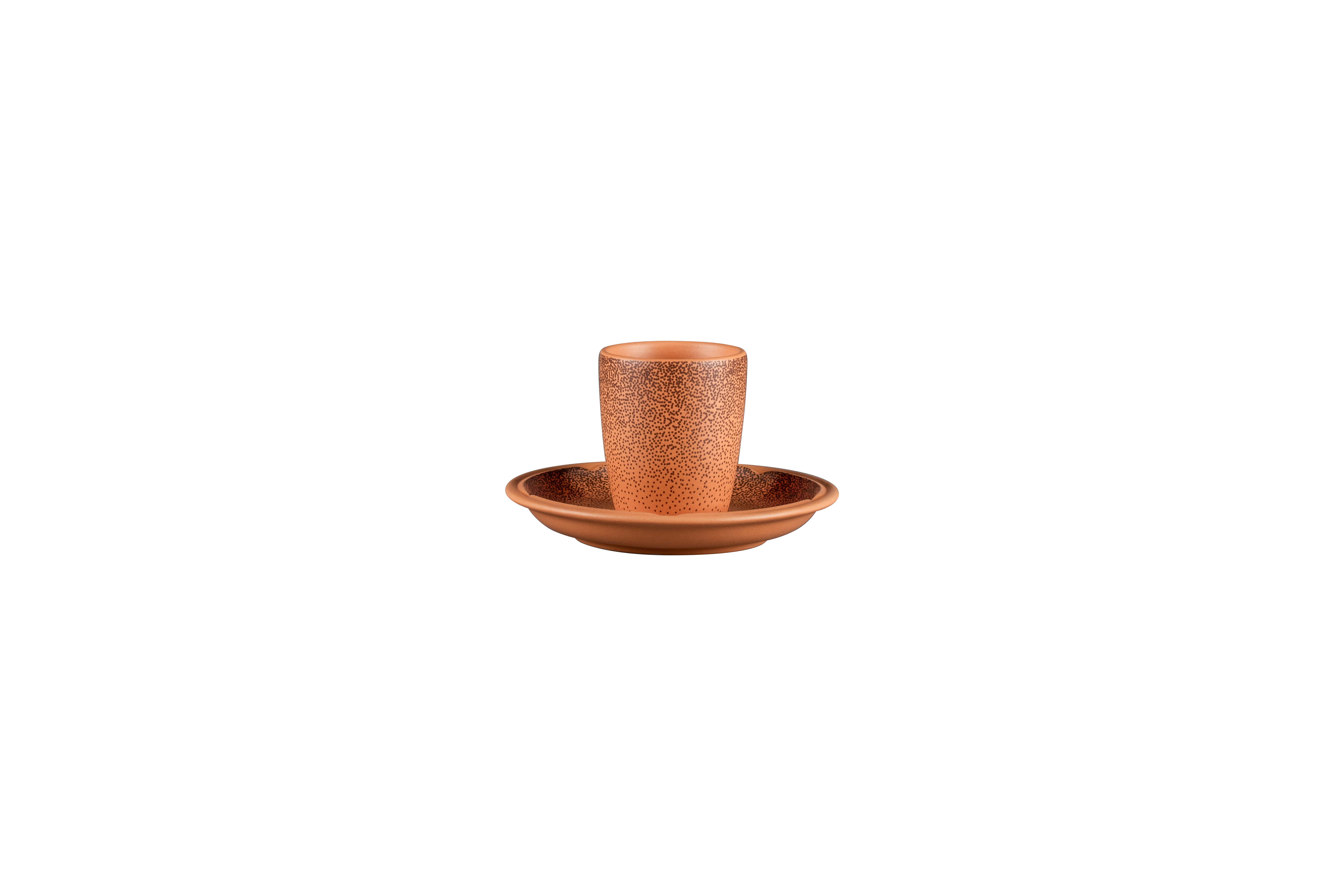 Espressotasse ohne Henkel Ø5,8cm H6,9cm 0,09L TERO DENIA decorated terracotta