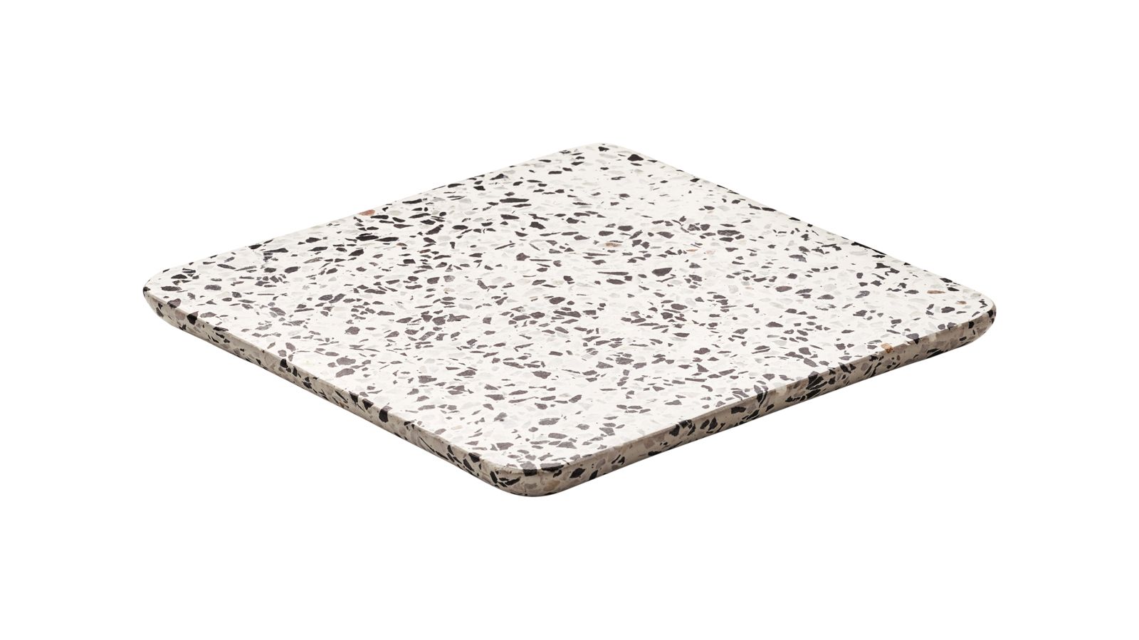 Platte quadratisch 18x18cm TERRAZZO dunkel