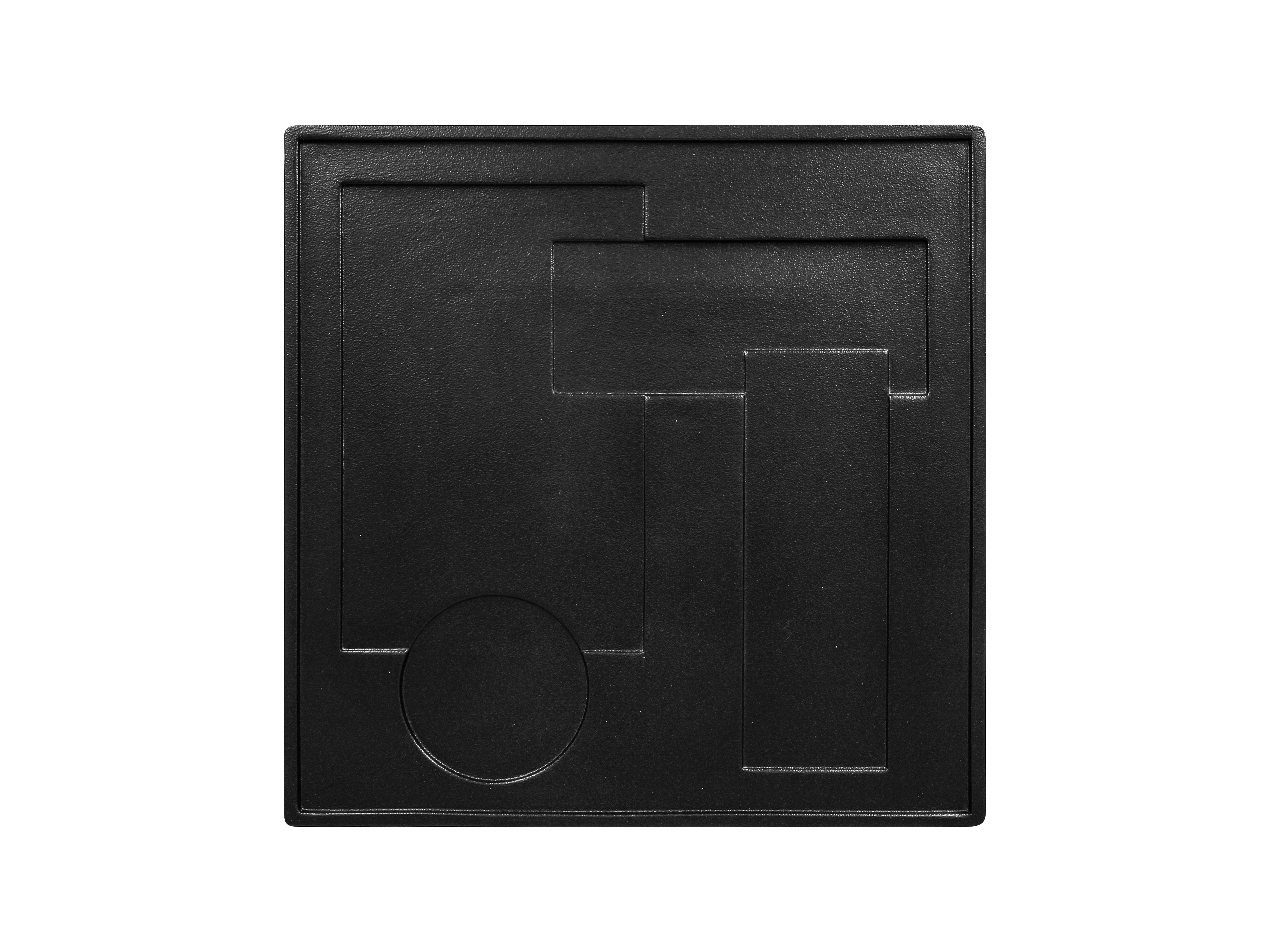 Platte eckig Kudamono 30x30x2cm SENSATION black