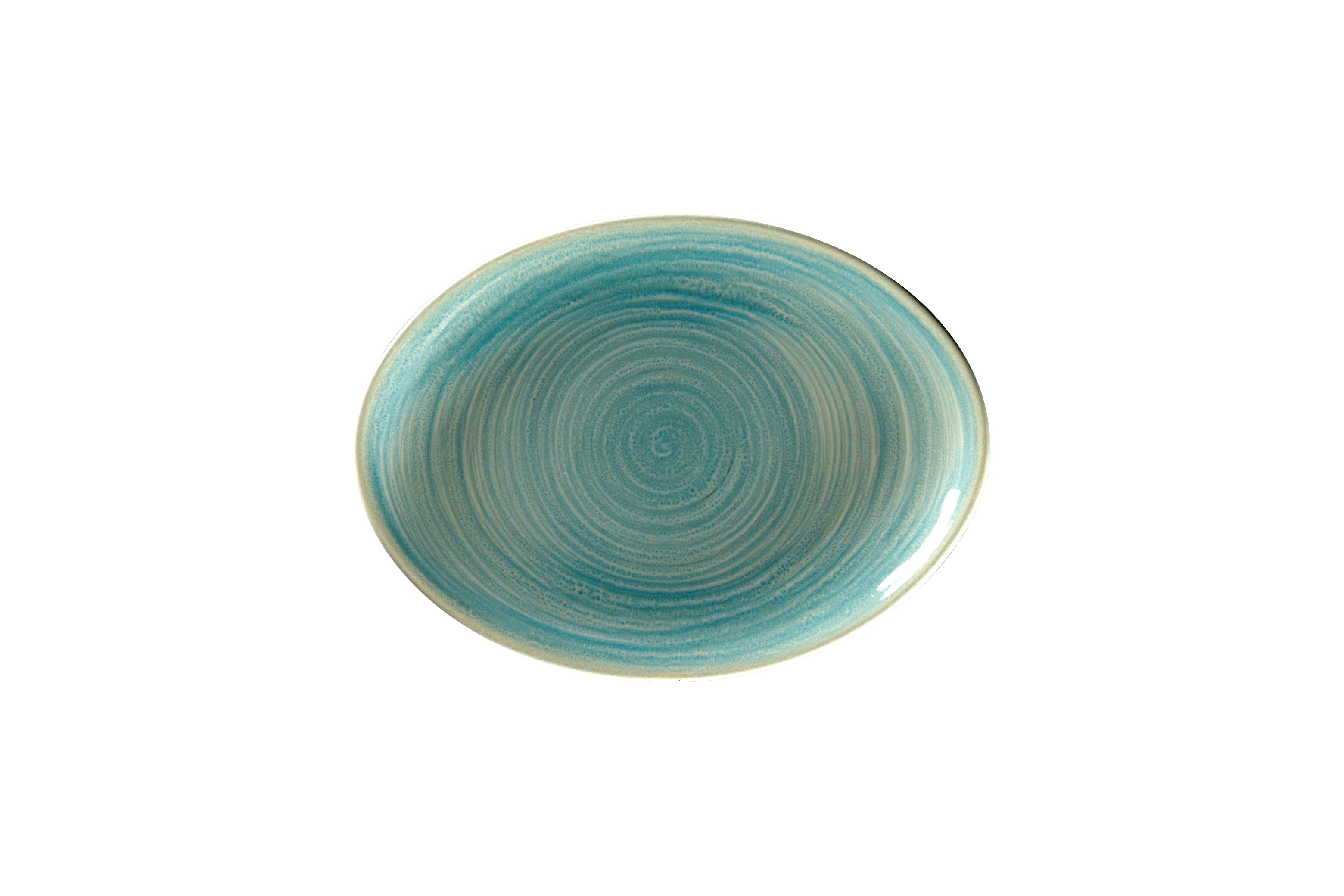 Platte oval 26x19cm RAKSTONE SPOT saphire