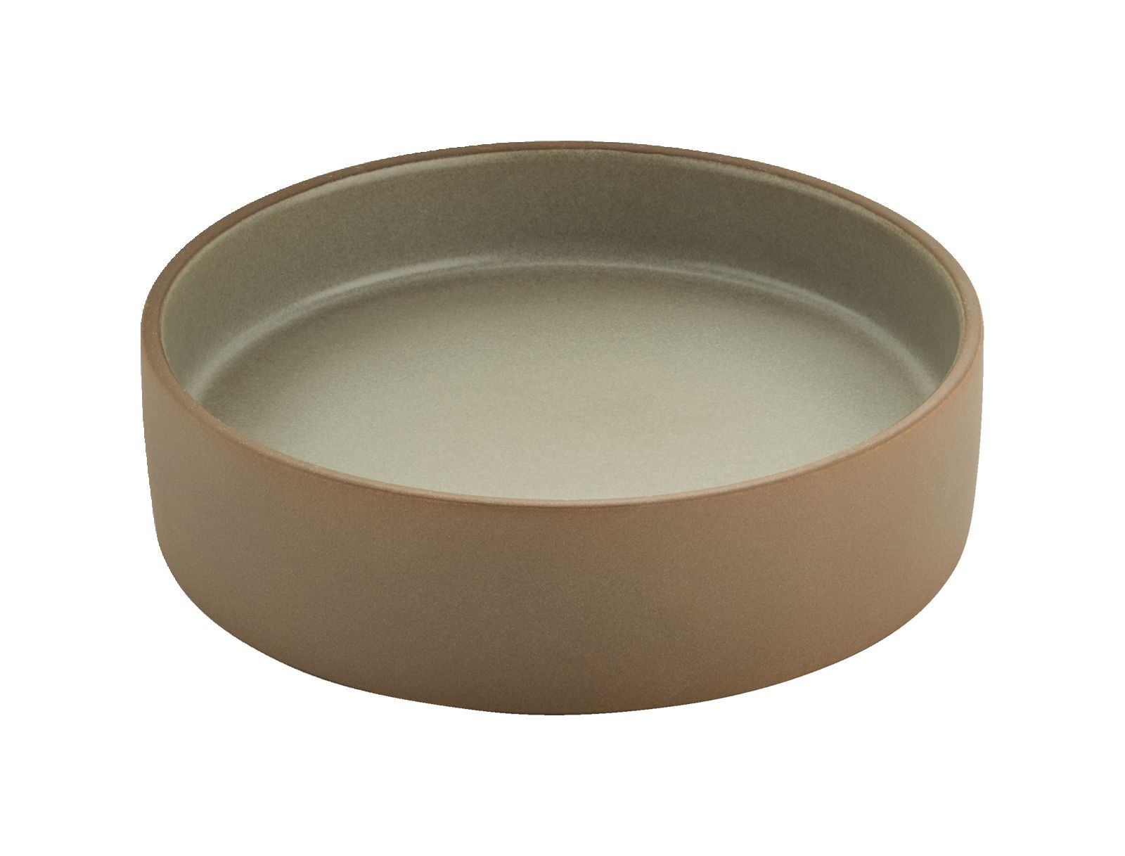 2 in1 Teller flach/tief 16cm beige/grau