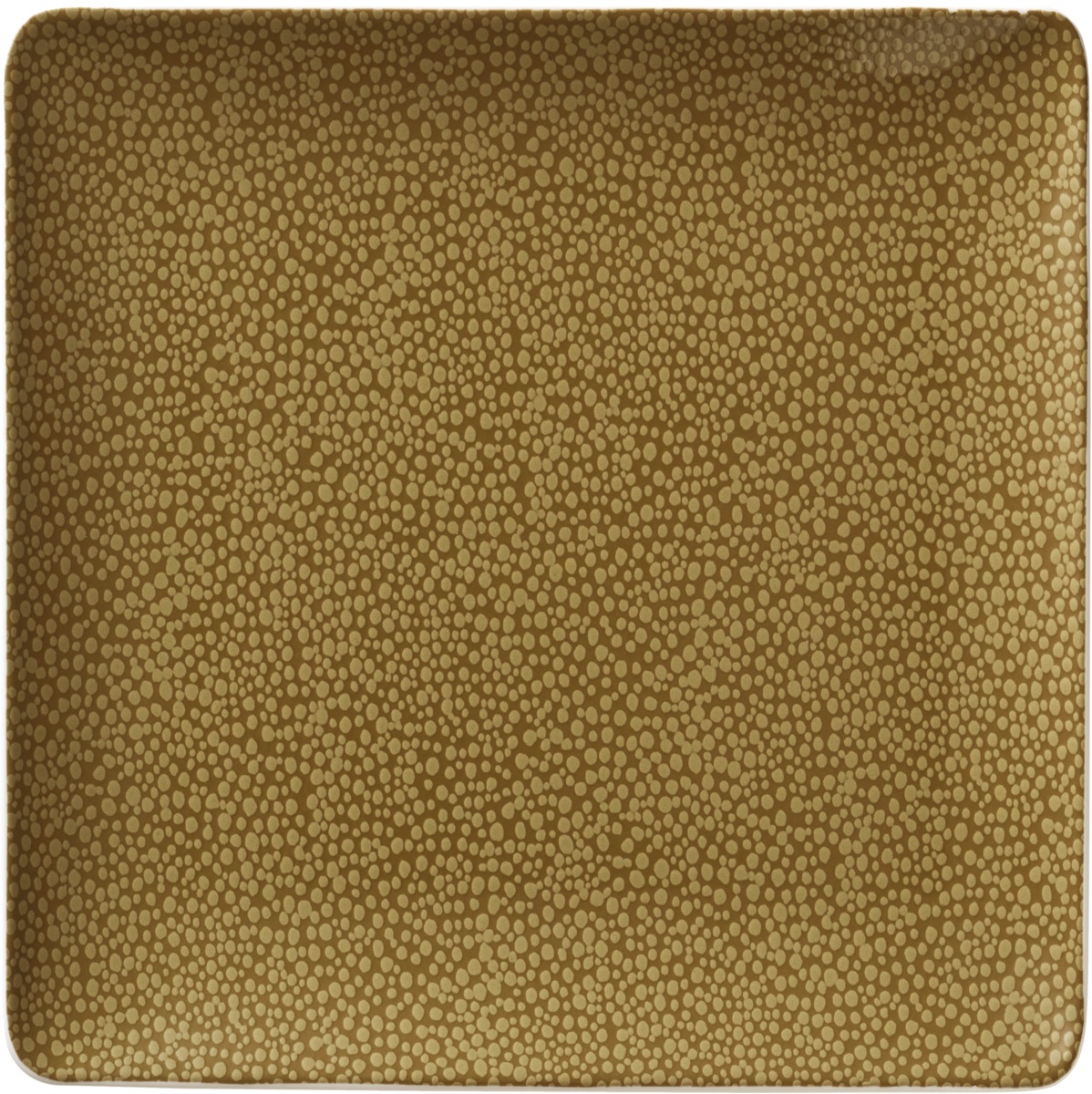Teller flach quadratisch coup 27x27cm PURITY PEARL olive