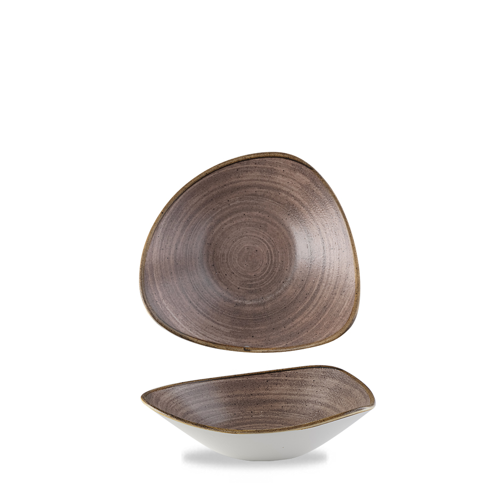 Schale dreieckig 23,5cm STONECAST RAW Brown