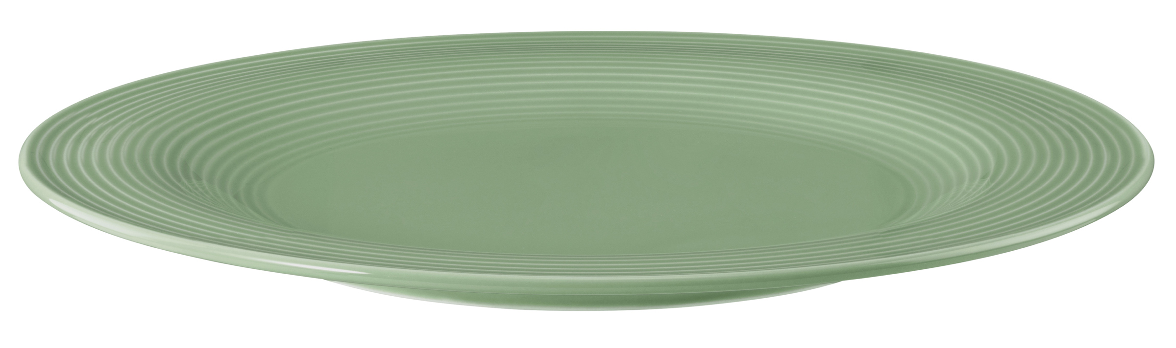 Teller rund mit Relief rund 27,5cm BEAT salbeigrün