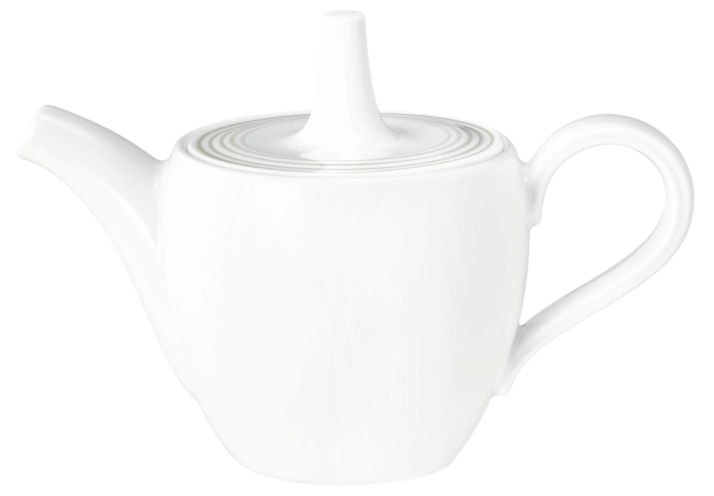 Kaffeekanne rund mit Relief 1 0,4l BLUES perlgrau