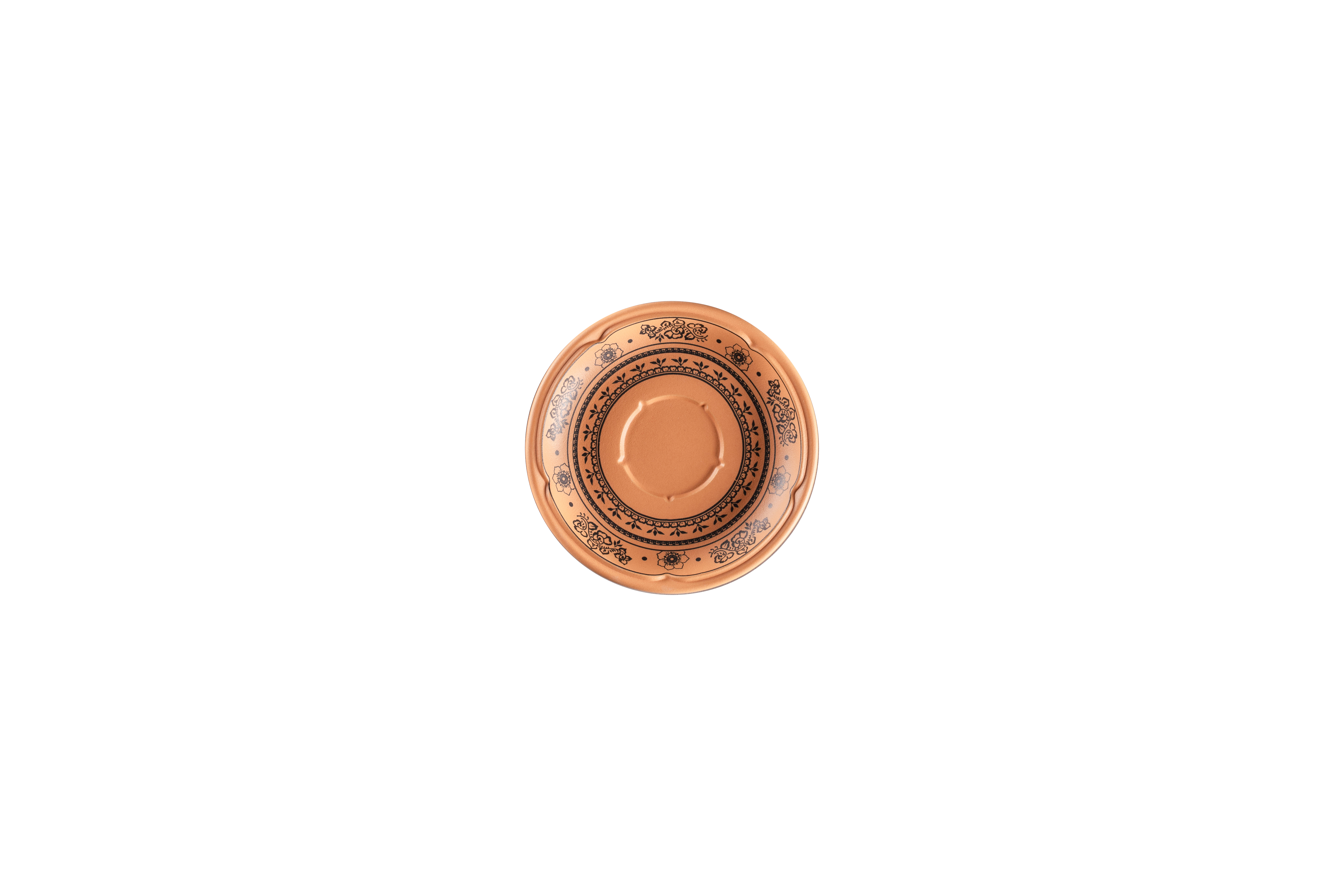 Espressountertasse Ø13cm H2cm TERO ALEXANDRIA decorated terracotta