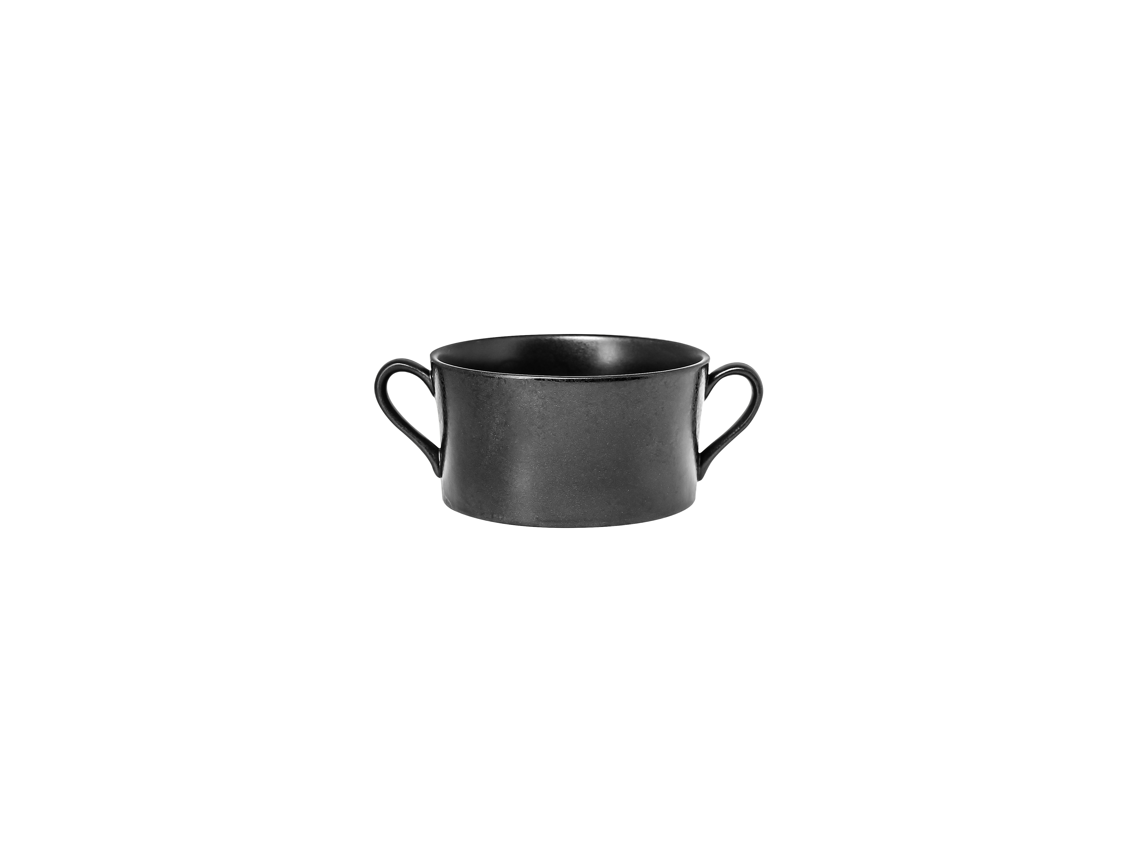 Suppentasse mit 2 Henkel Ø11cm H6cm 0,35L EDGE black