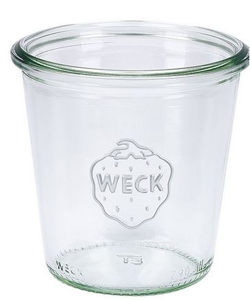 48 Stück Einweckglas 290ml ohne Deckel Sturzform hoch WECK Ø88mm H87mm RR80