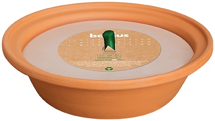 9 Stück Terrakottakerzenschale Ø23cm OUTDOOR braun