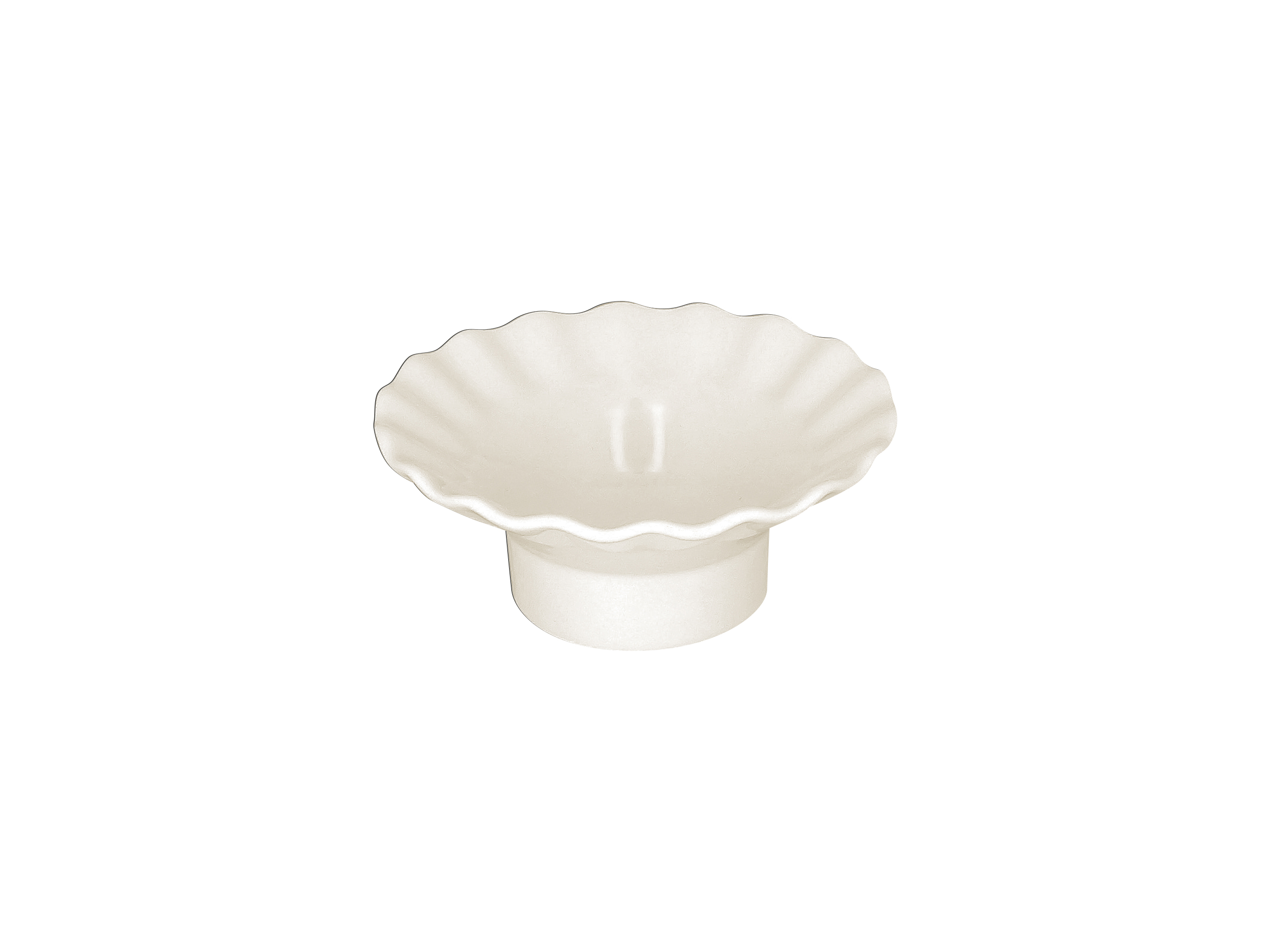 Schale gerippt Ø14cm H6cm 0,2L AUREA white