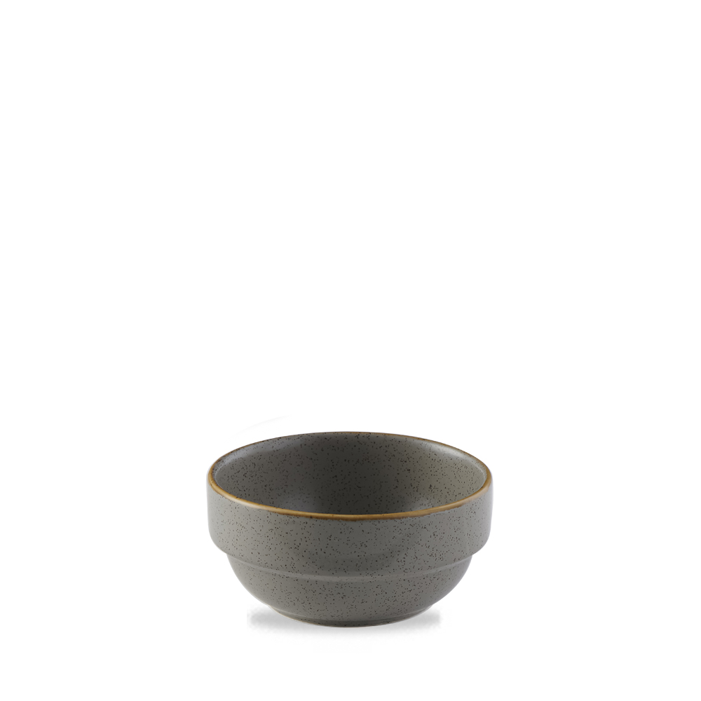Schale stapelbar rund 11,5cm STONECAST Peppercorn Grey