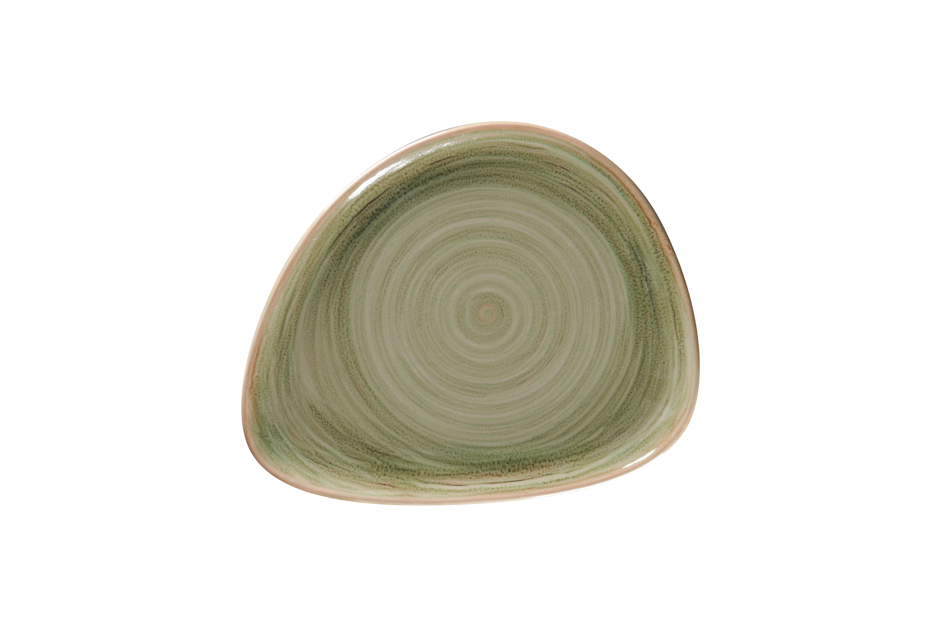 Teller organisch 24x19,5cm RAKSTONE SPOT emerald green