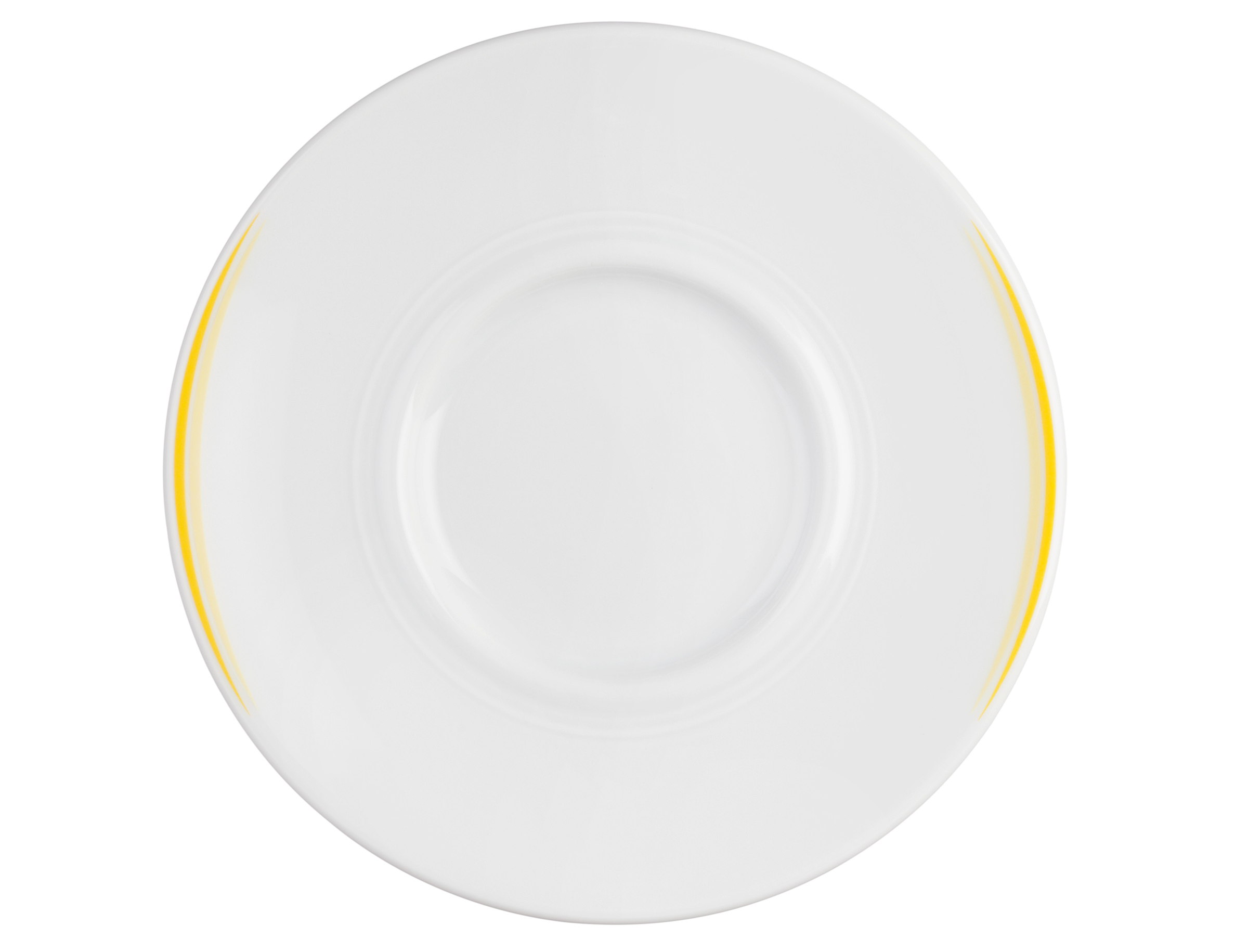 Kaffeeuntertasse rund mit Relief 1 15,5cm VITALIS gelbe lanzen