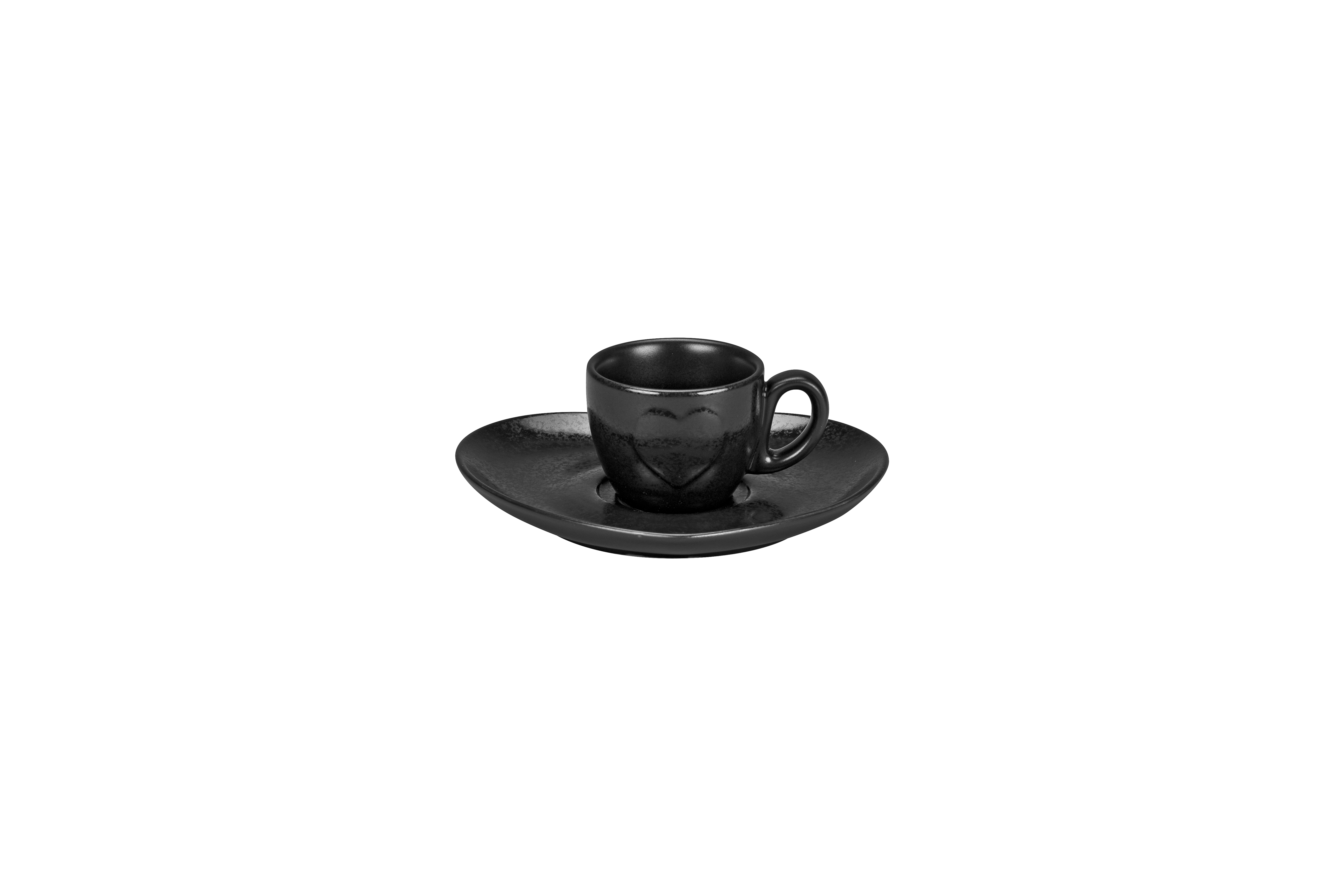 Kaffeeuntertasse 16x14,5x1,7cm CLICHÉ karbon black