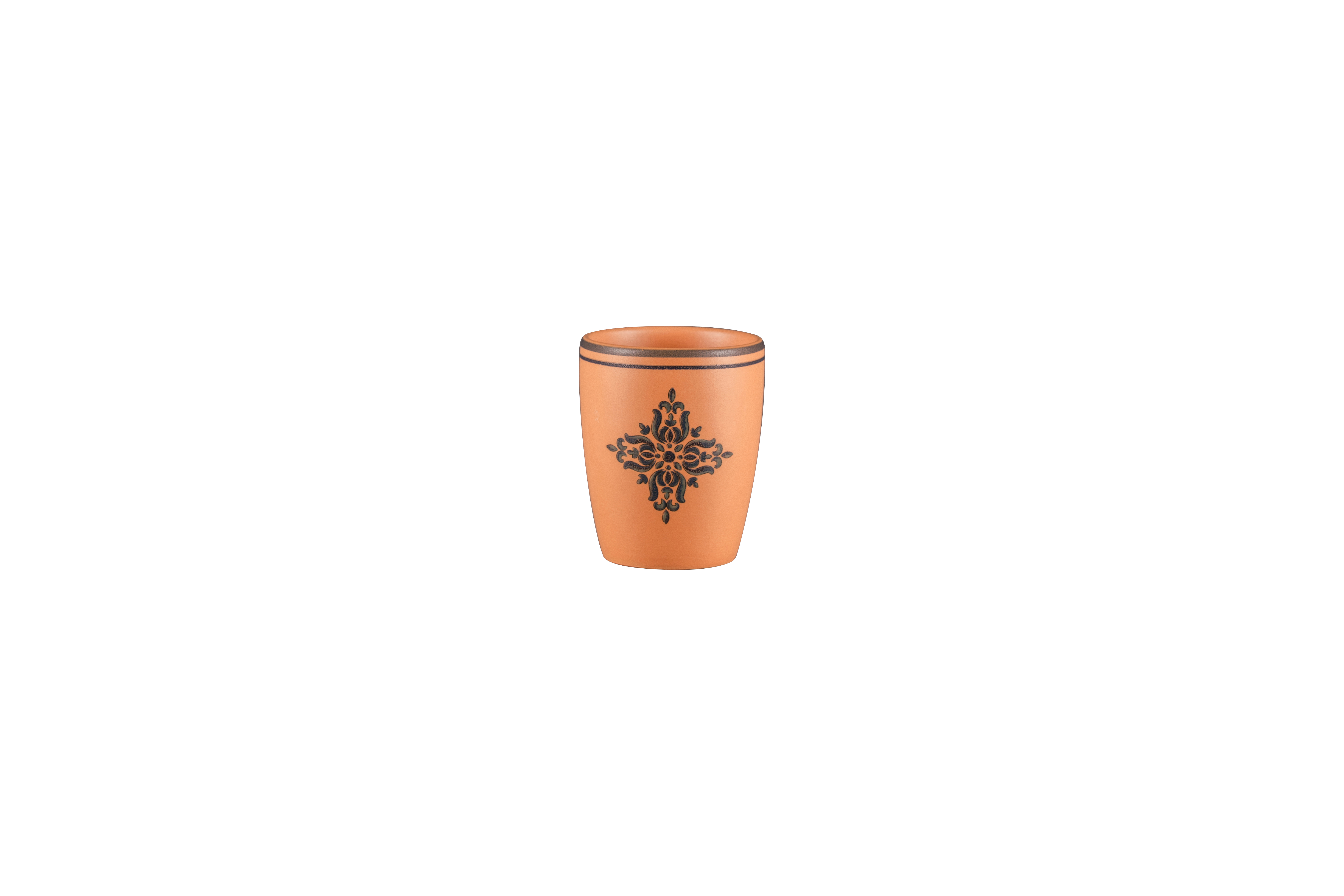 Kaffeetasse ohne Henkel Ø7cm H8,8cm 0,2L TERO OSTIA decorated terracotta