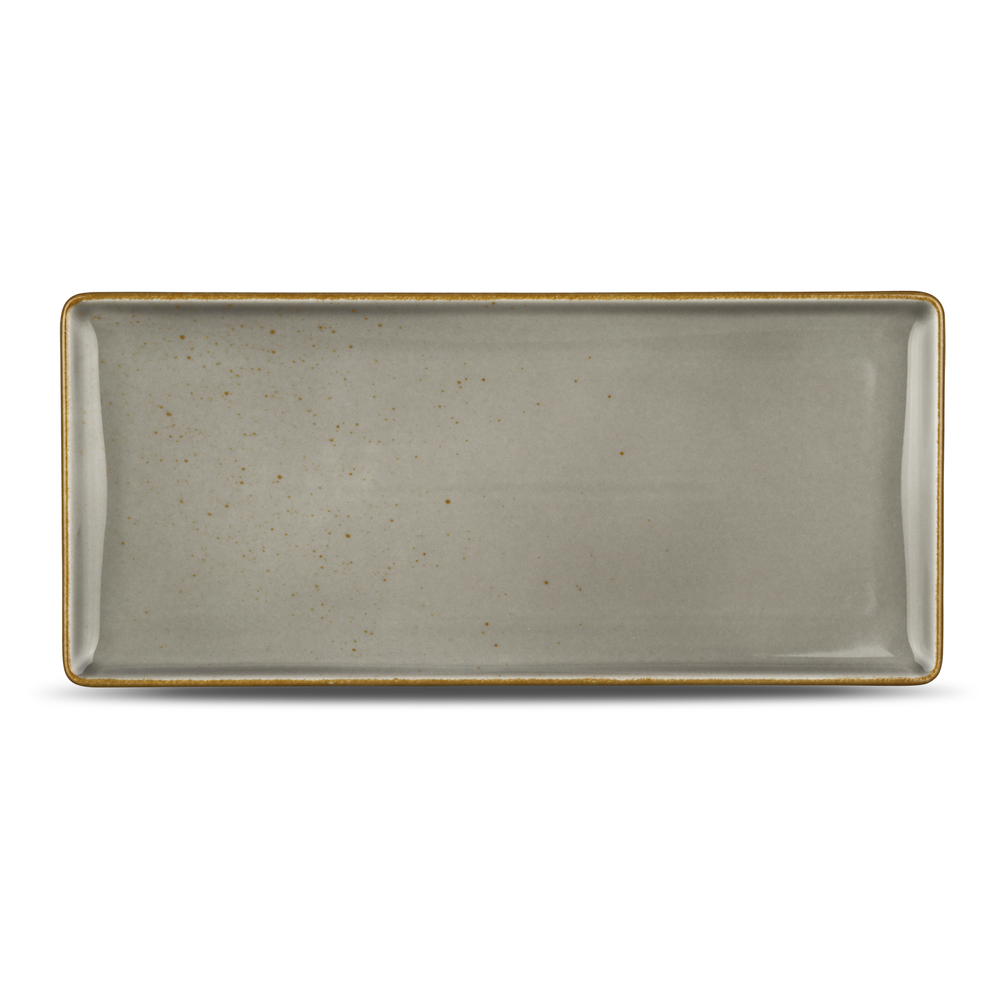 Platte eckig 29x13cm SMART spotted grey