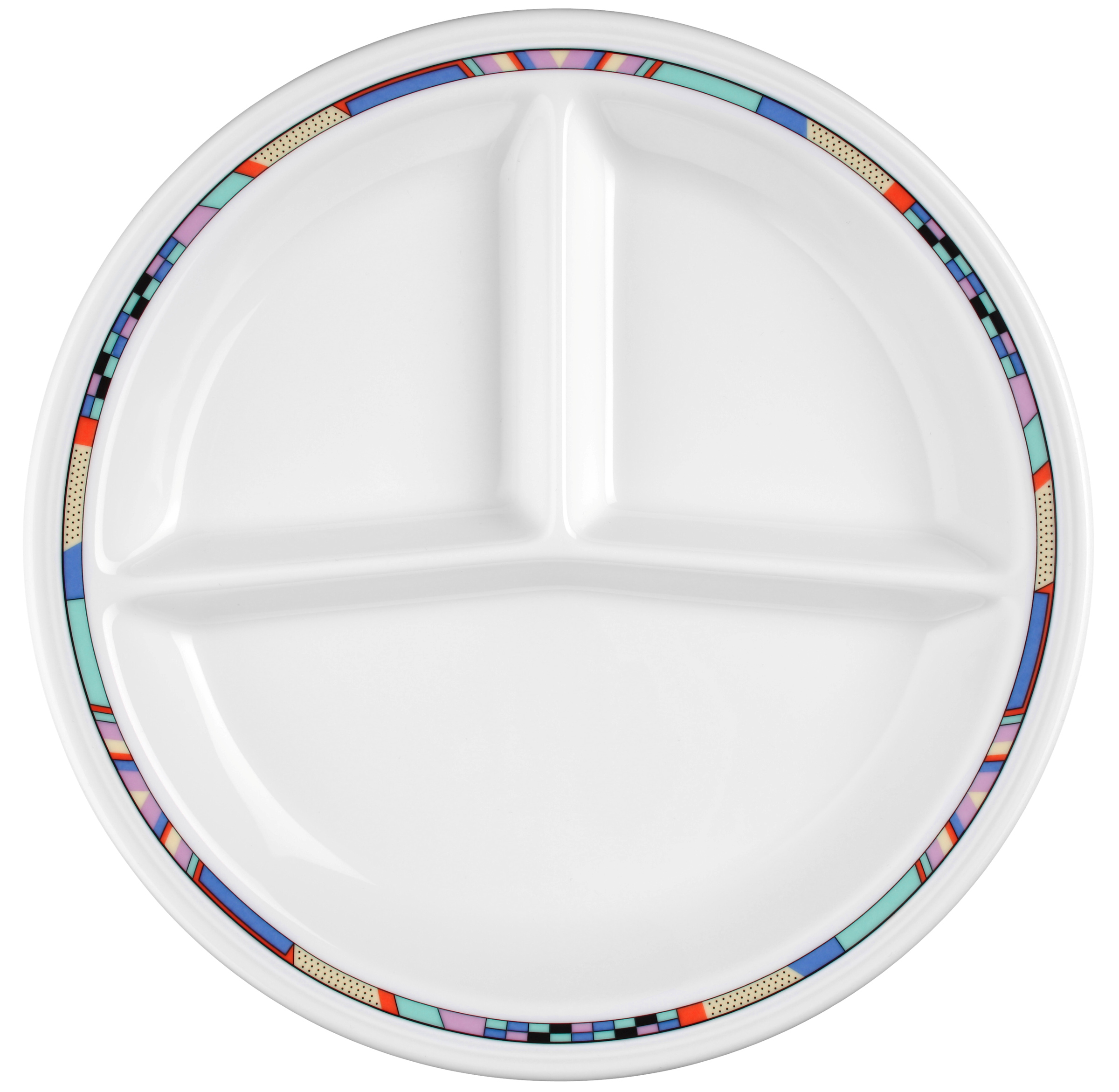 Platte rund mit Relief V219 IM rund 3 tlg. 25,5cm VITALIS portofino