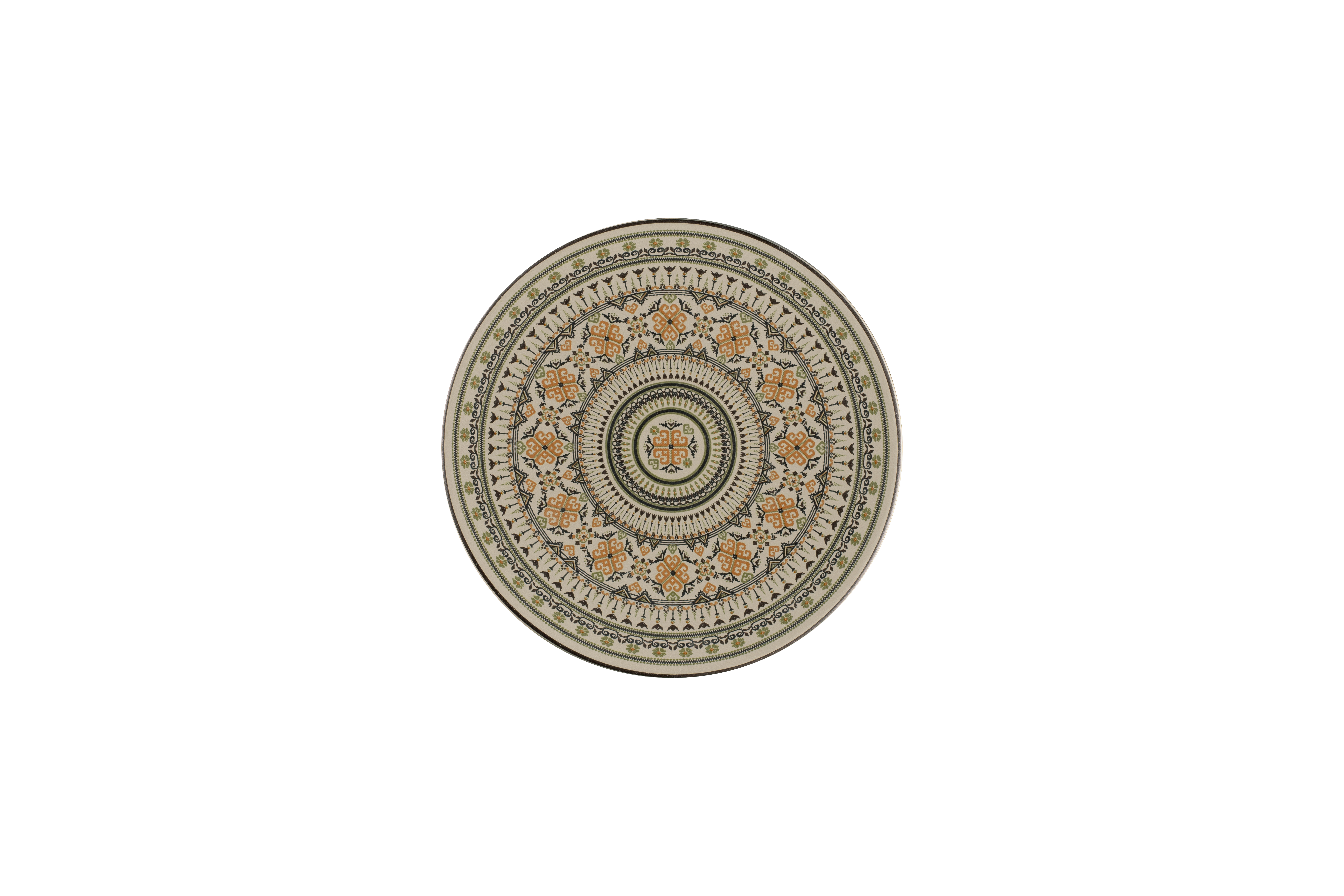 Teller flach Ø20,5cm H1,5cm ARGILA GENOA decorated grey