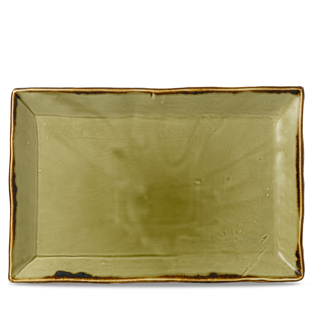 Platte 34,5x23,3cm HARVEST green