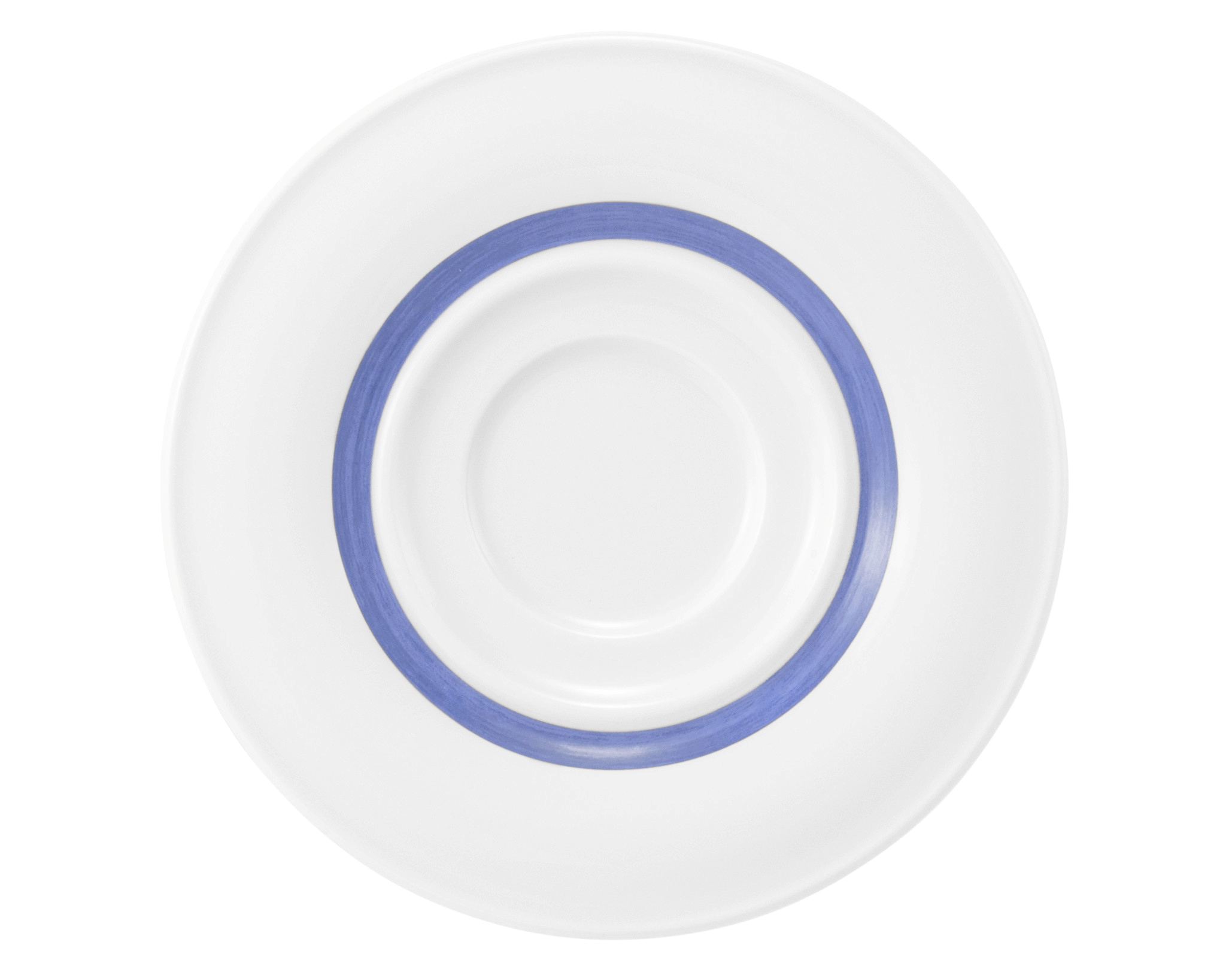Kombiuntertasse rund 1 15,5cm COMMUNITY pinselband blau