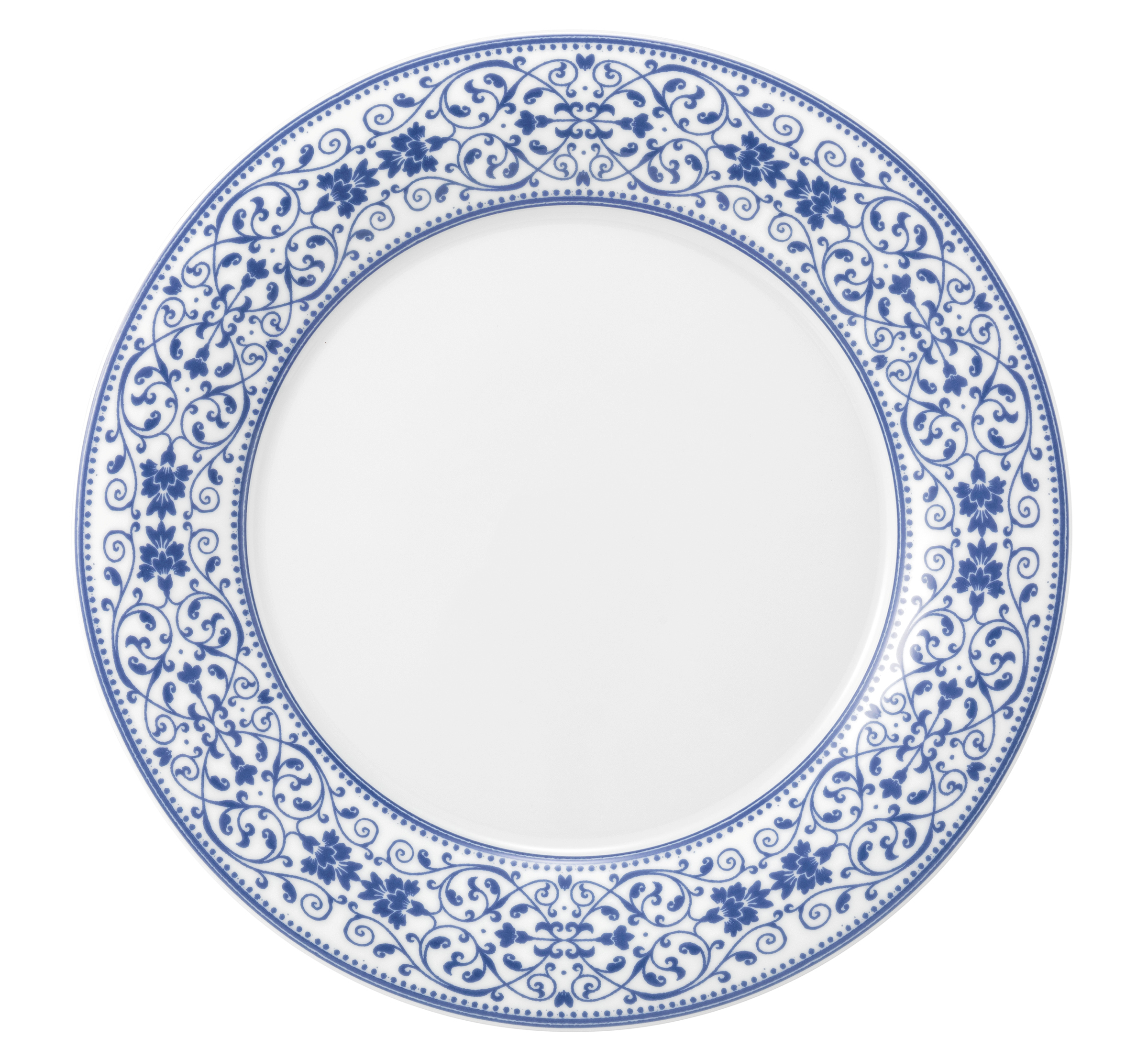 Teller rund flach 28cm Fahne SAVOY grand blue