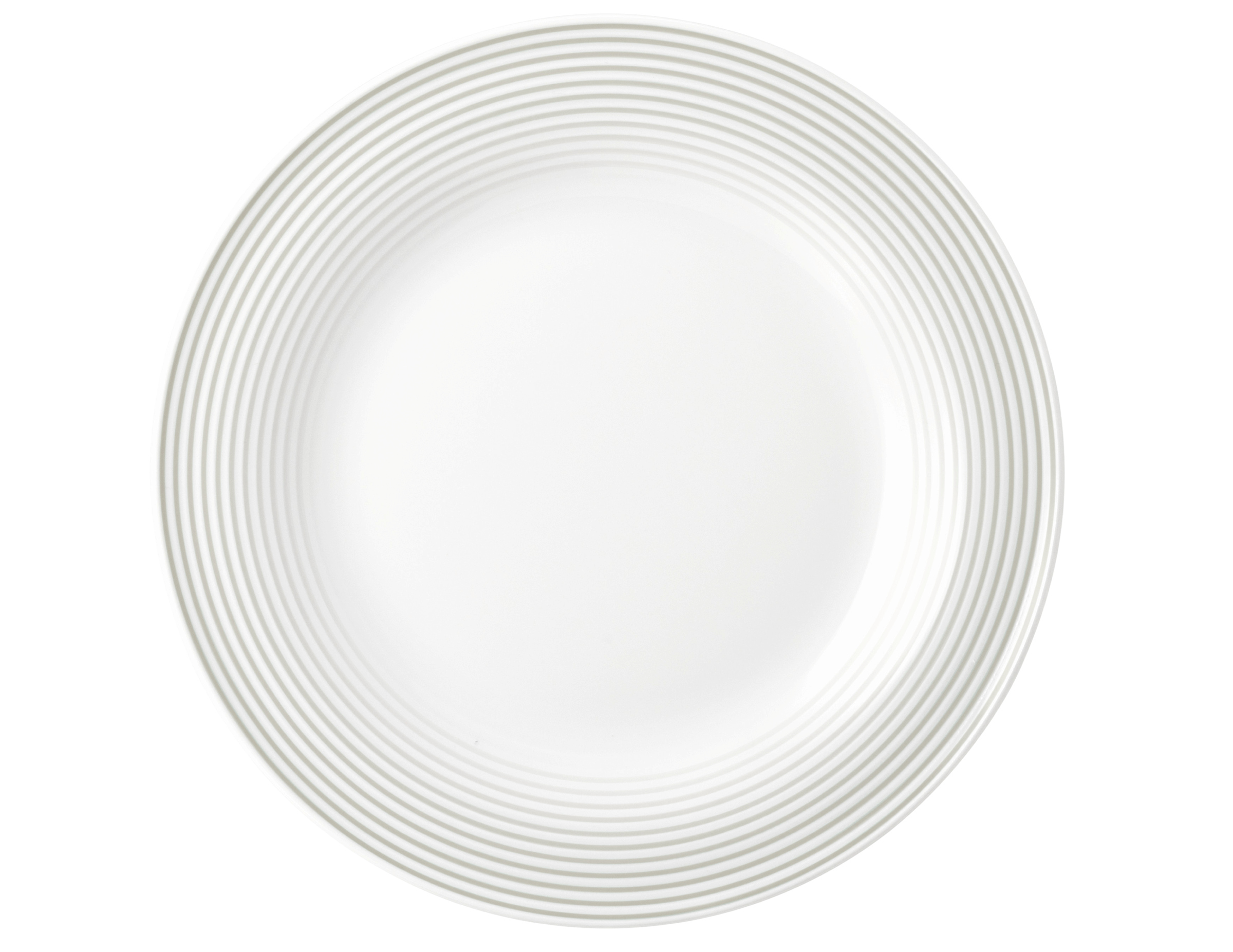 Teller rund mit Relief flach 21,5cm BLUES perlgrau