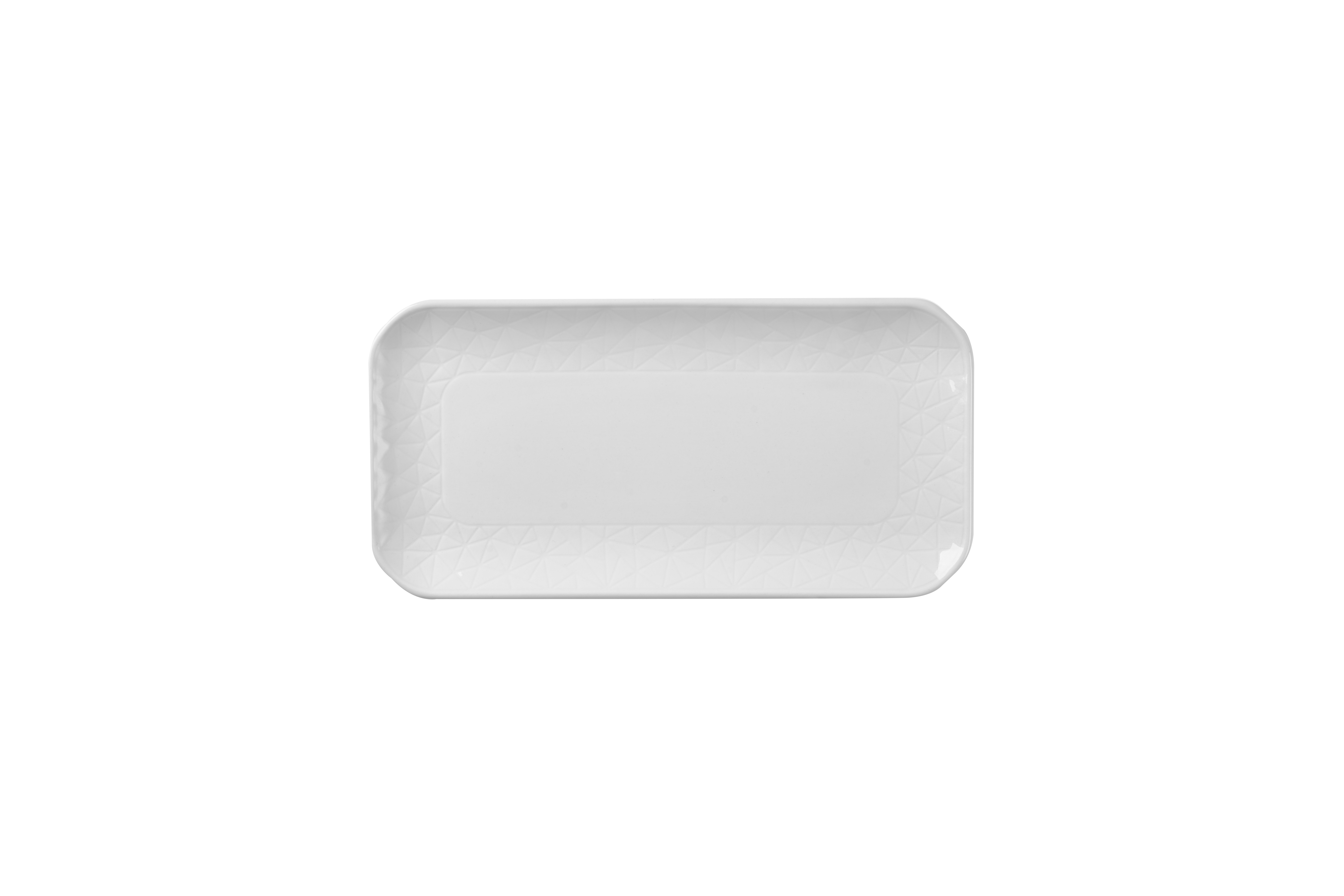 Teller flach dreieckig 23,5cm STONECAST RAW terracotta