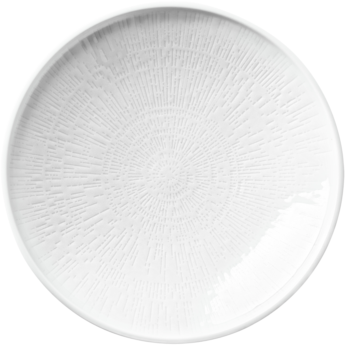 Teller tief rund coup Struktur 26cm SHIRO