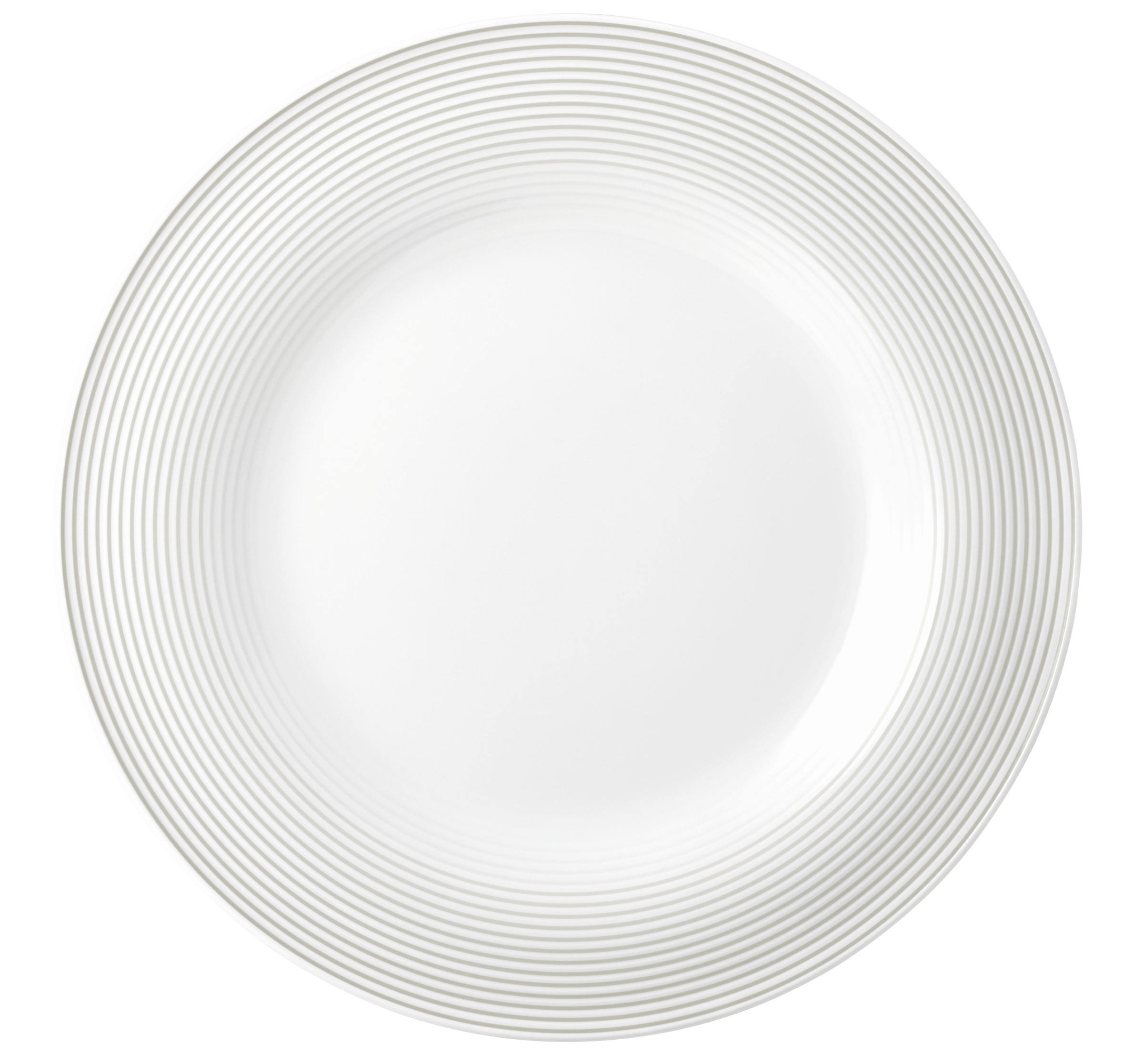 Teller rund mit Relief flach 30cm BLUES perlgrau