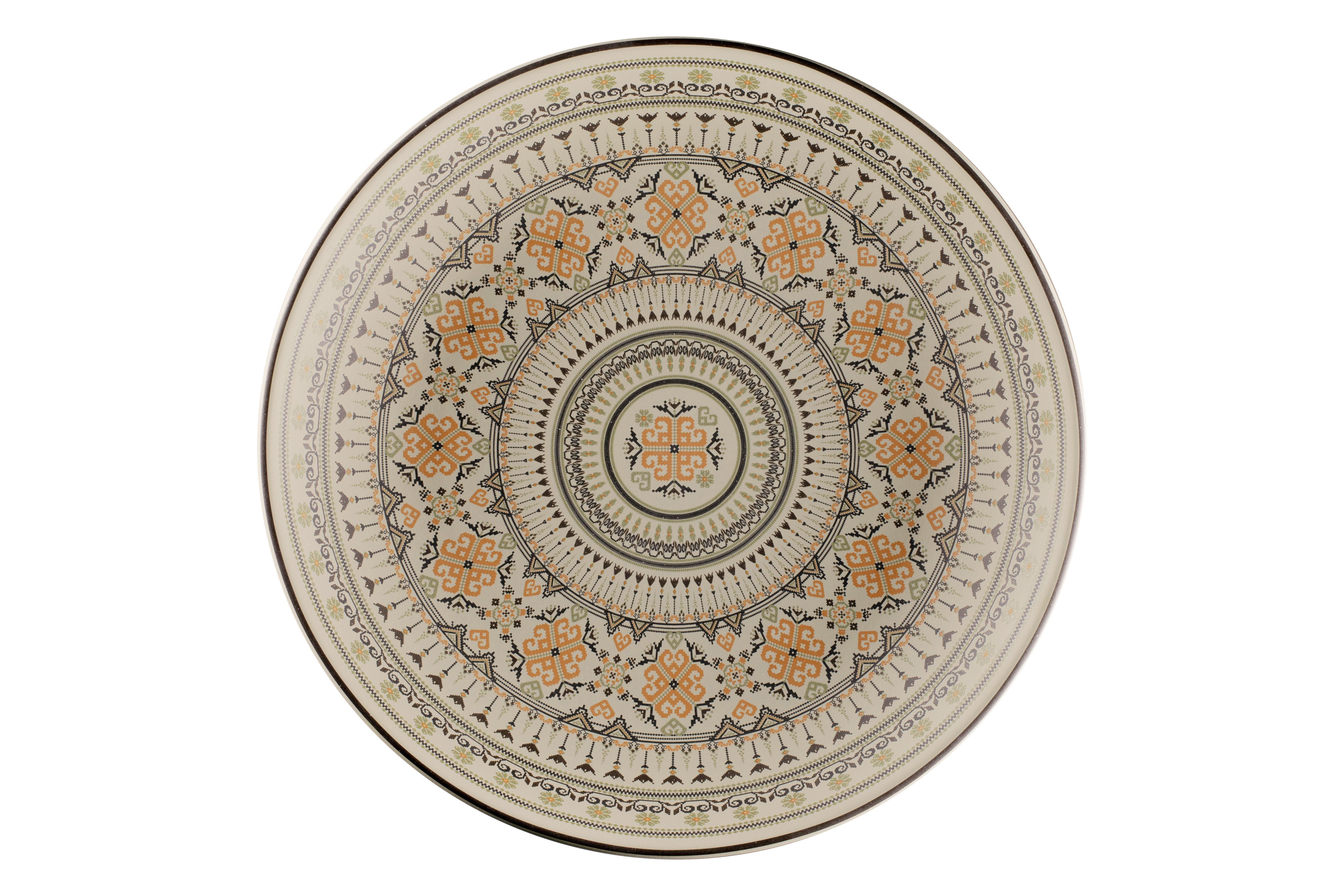 Teller tief coup Ø36cm H5,5cm ARGILA GENOA decorated grey