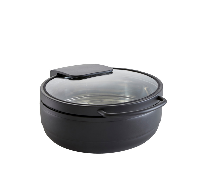 Chafing-Dish rund HOT & FRESH black