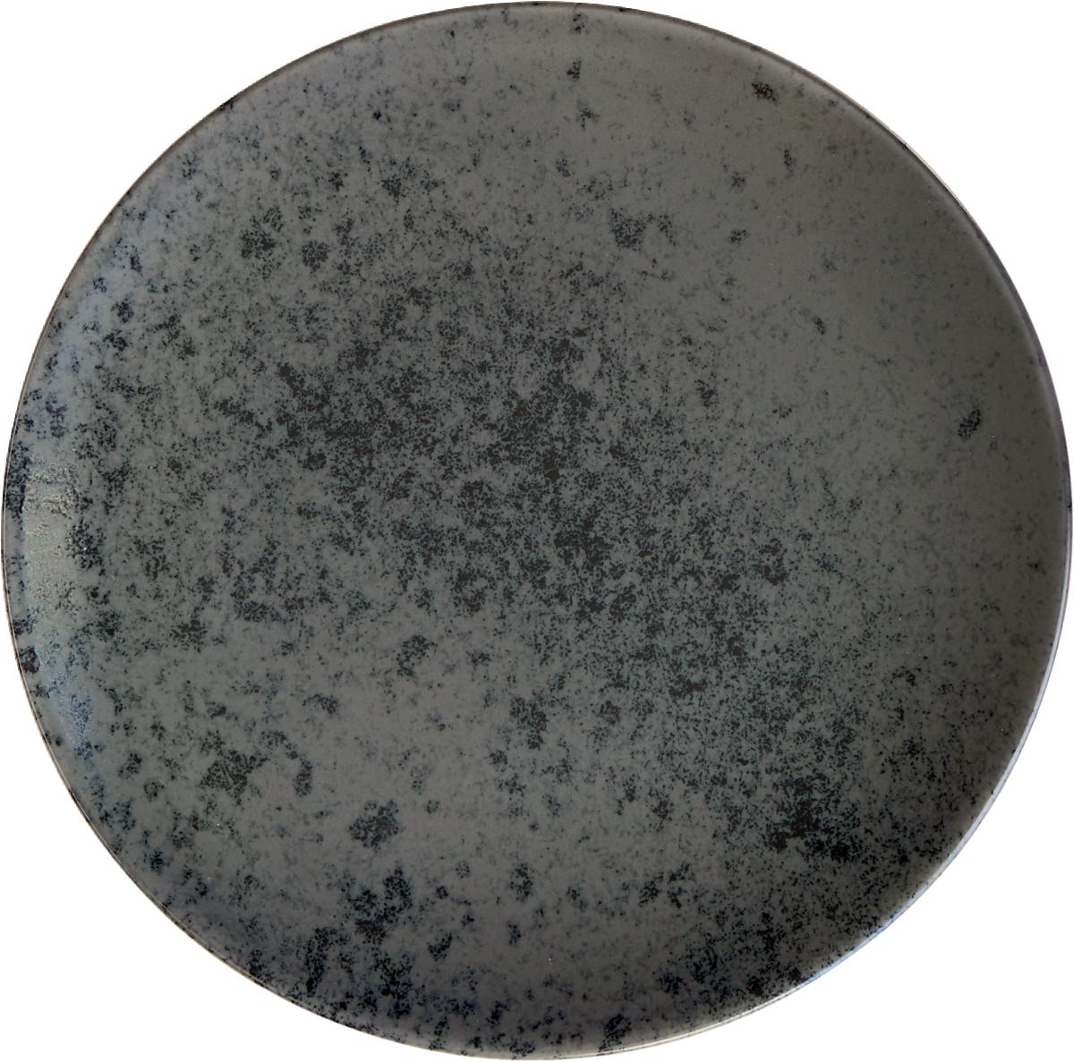 Teller flach rund coup 17cm SANDSTONE BLACK