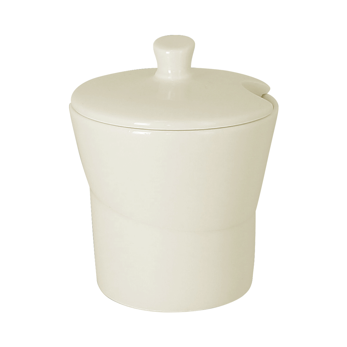 Zuckerdose mit Deckel Ø8,3cm H10,6cm GIRO white