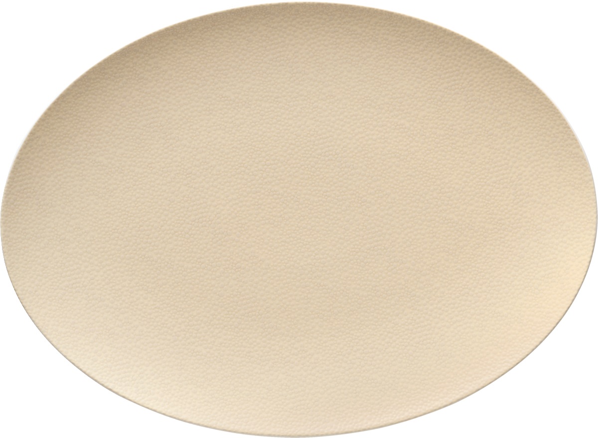Platte oval coup 33x24cm PURITY PEARLS CHAMPAGNE