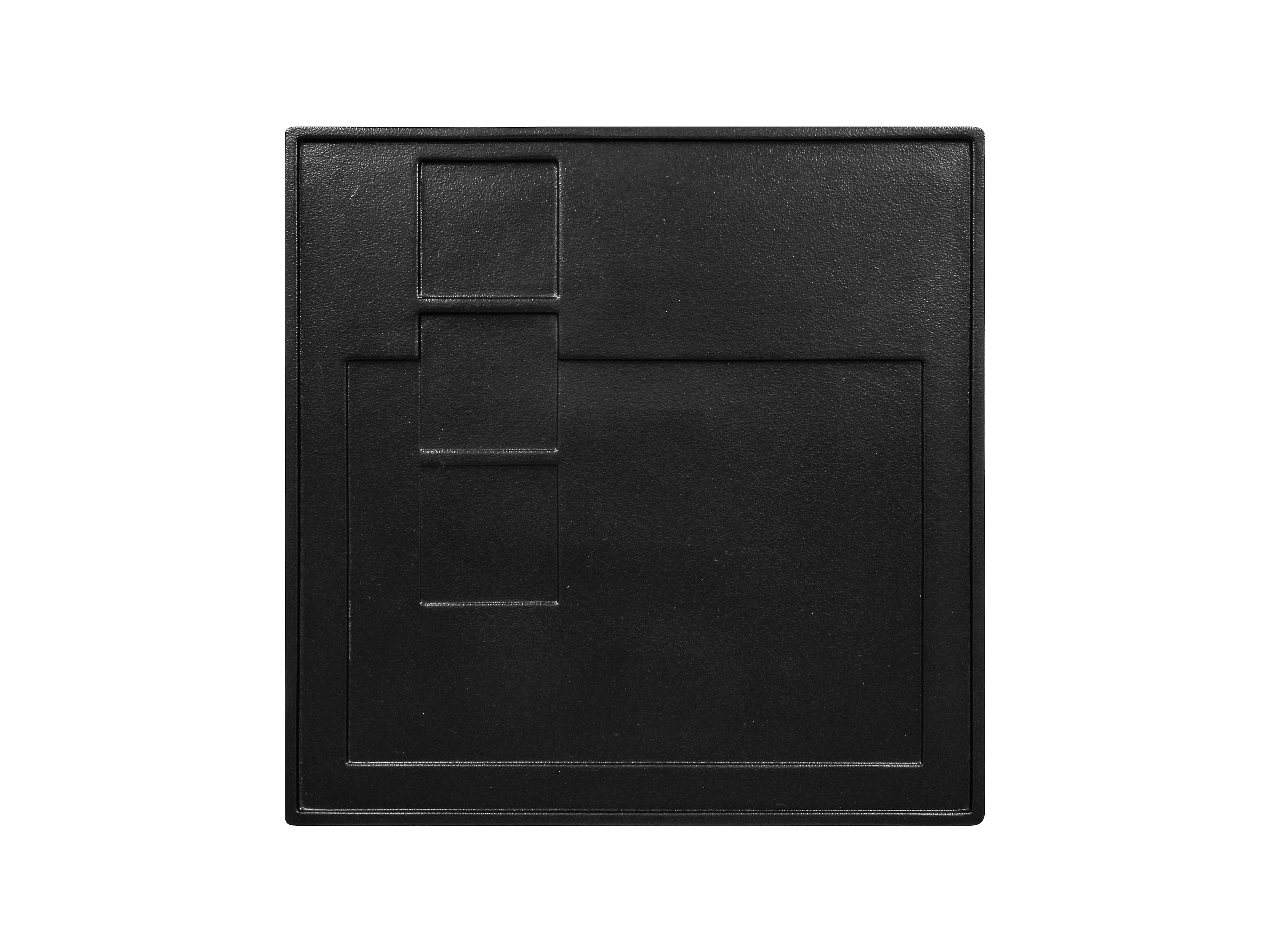 Platte eckig Kemuri 30x30x2cm SENSATION black