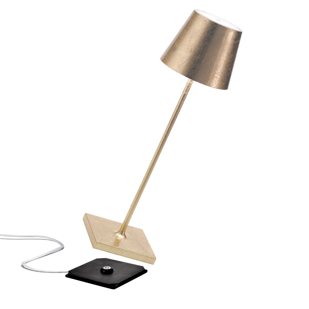 LED-Leuchte H38cm POLDINA PRO blattgold